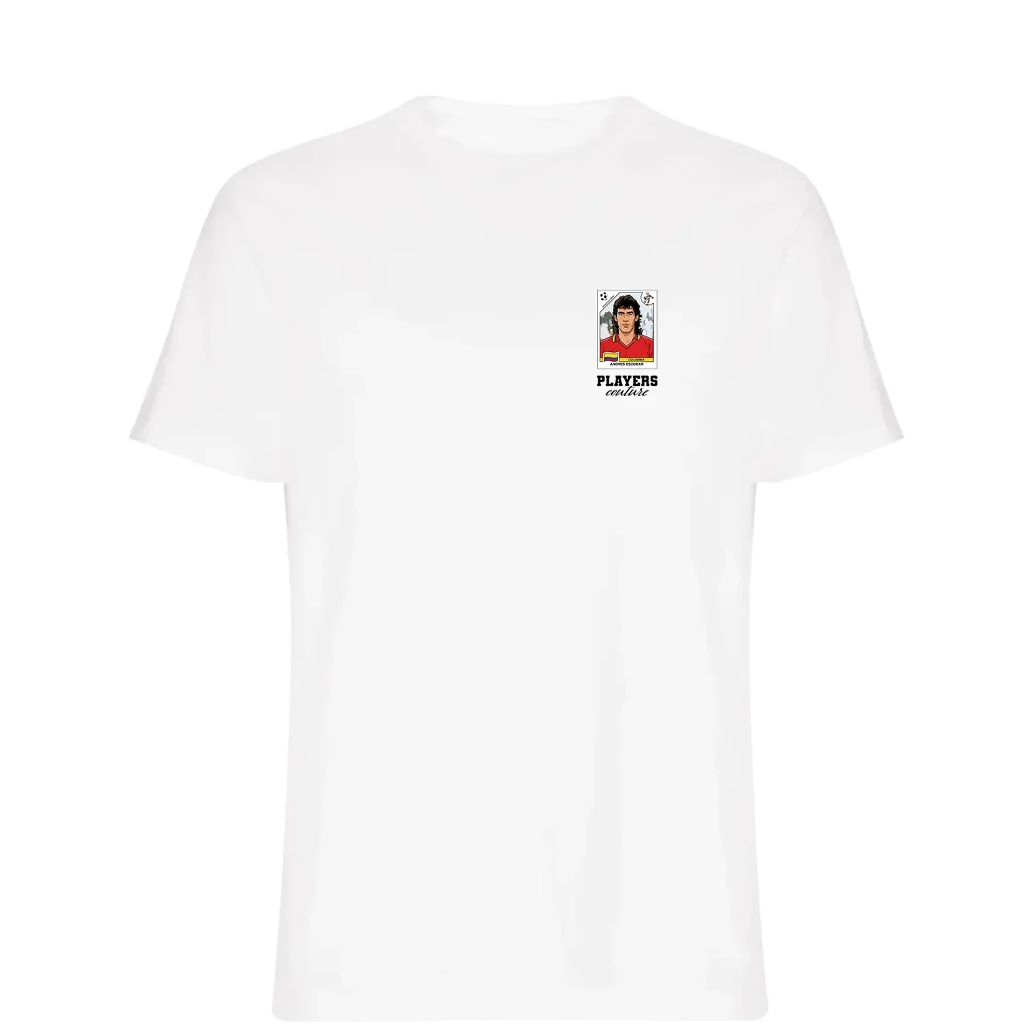Andres Escobar World Cup Sticker Men's T-Shirt - White