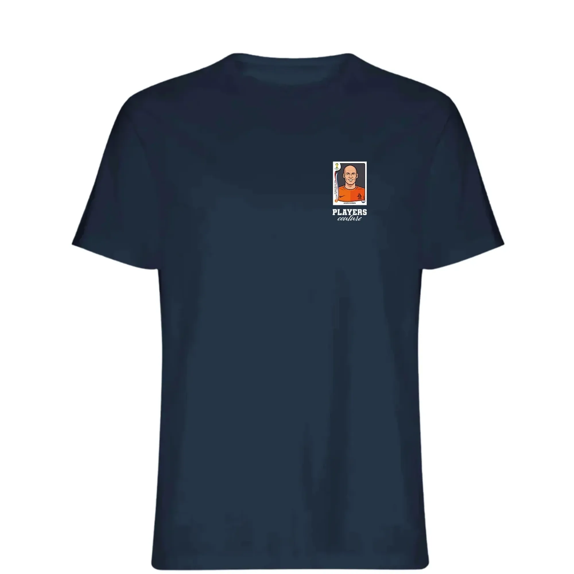 Arjen Robben World Cup Sticker Men's T-Shirt - Navy