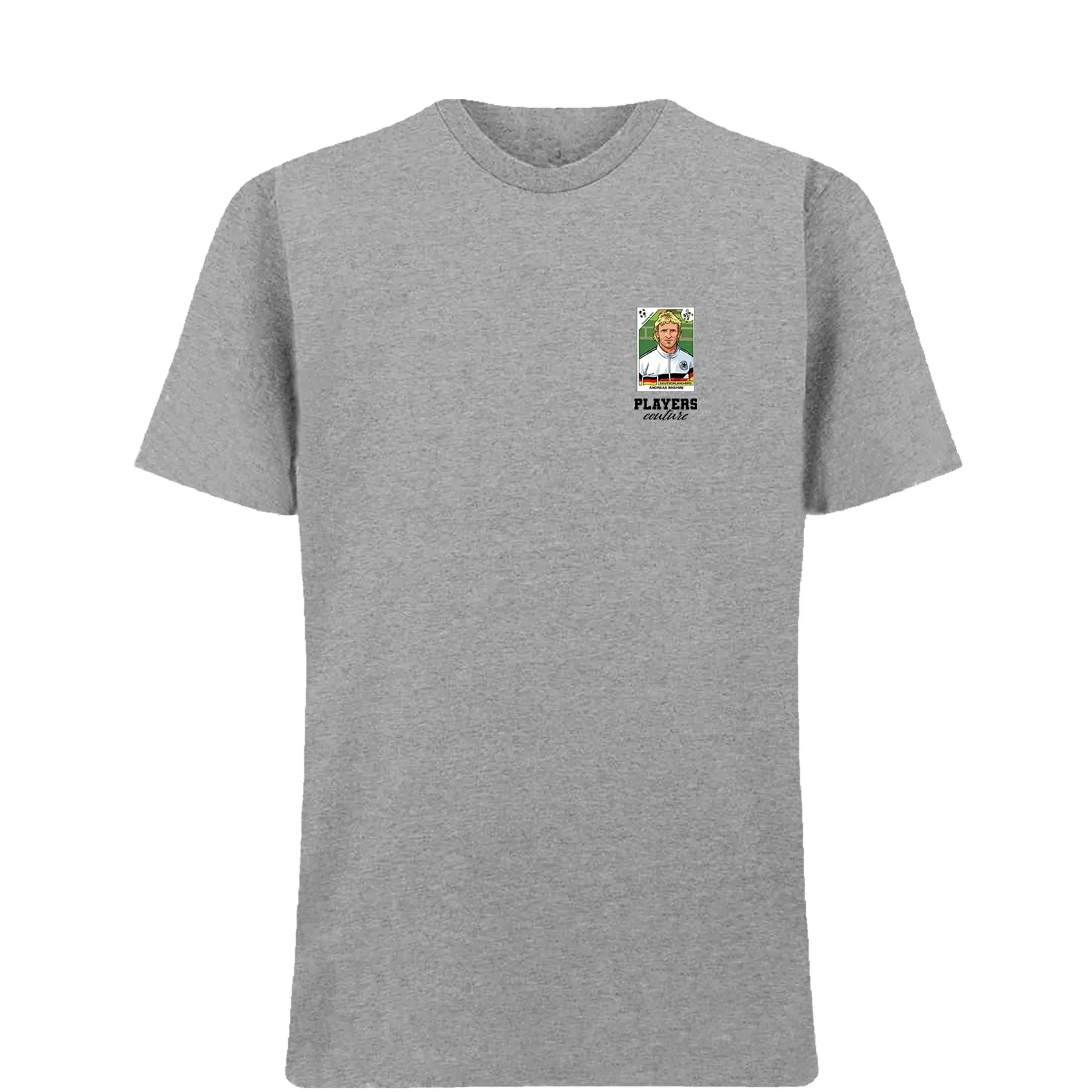 Andreas Brehme World Cup Sticker Men's T-Shirt - Gray