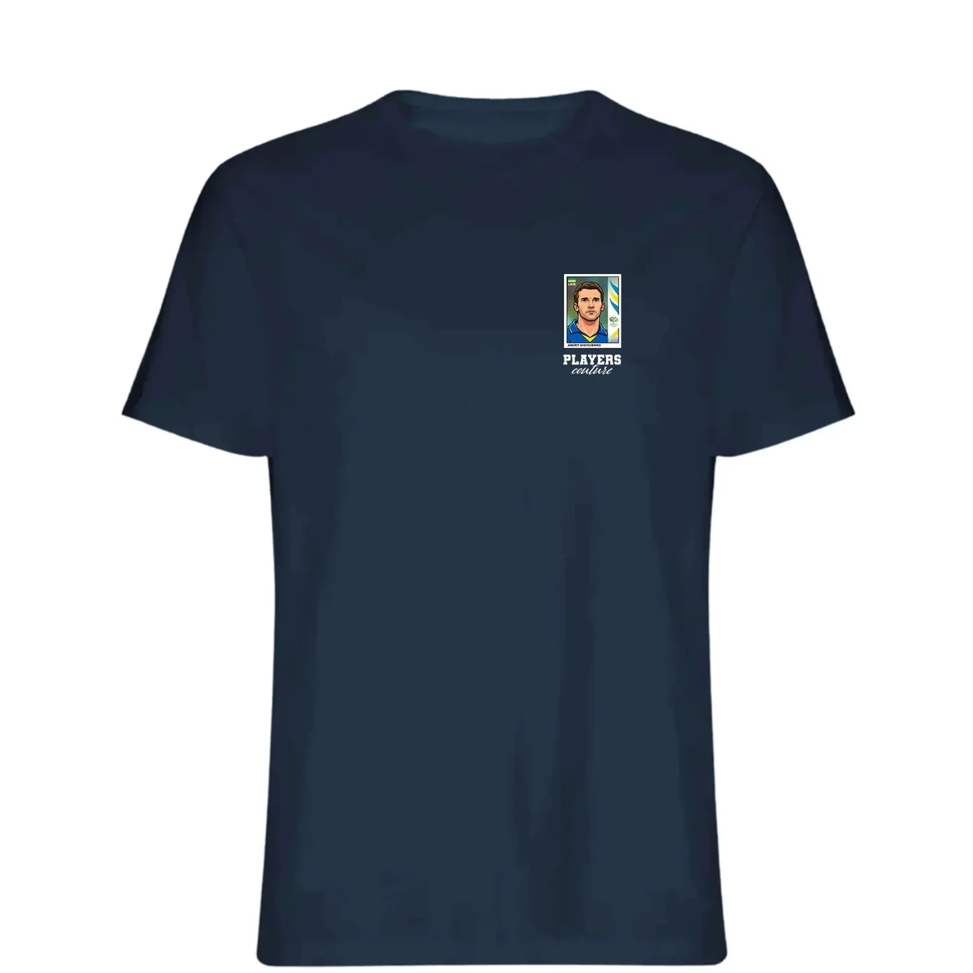 Andriy Shevchenko World Cup Sticker Men's T-Shirt - Navy