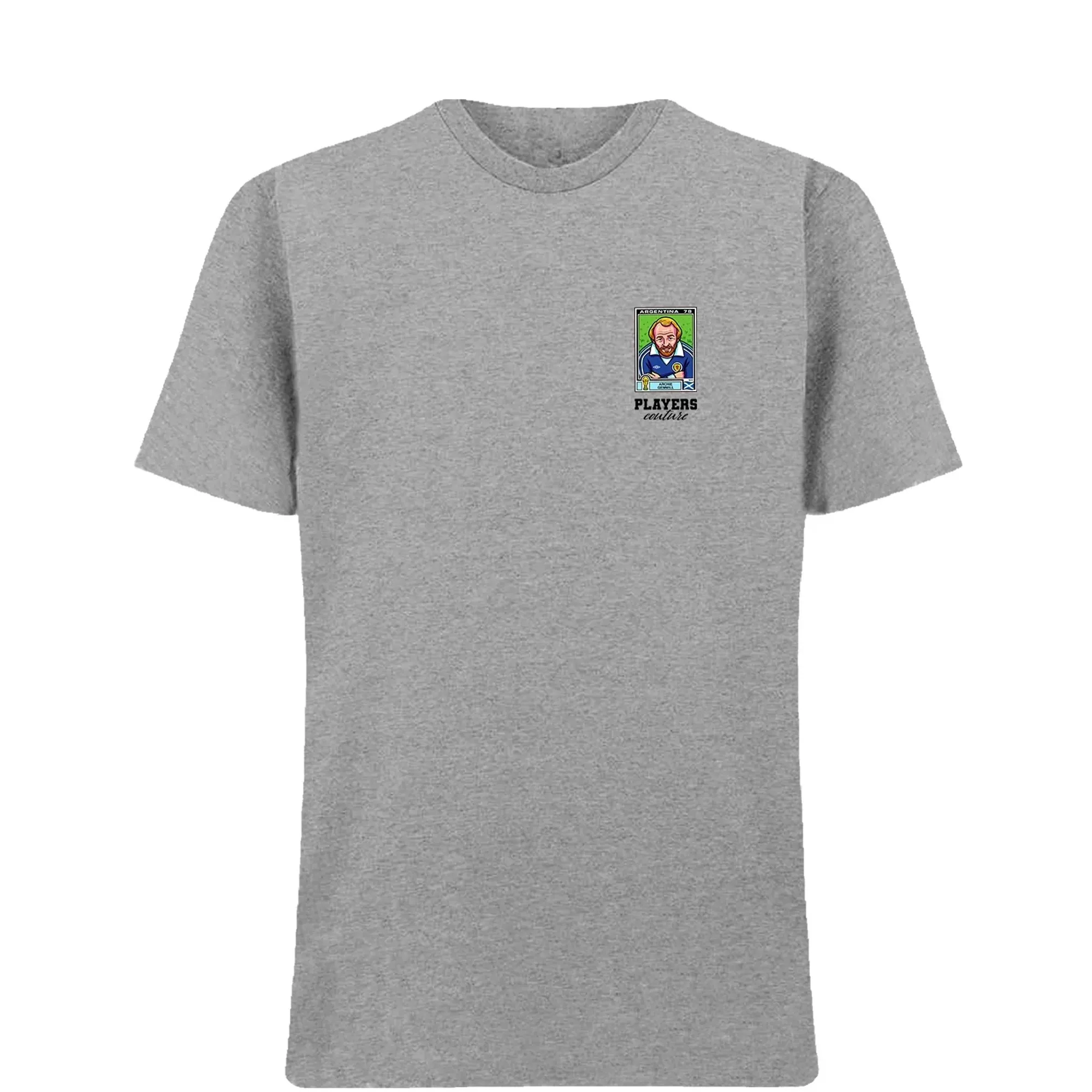 Archie Gemmill World Cup Sticker Men's T-Shirt - Gray