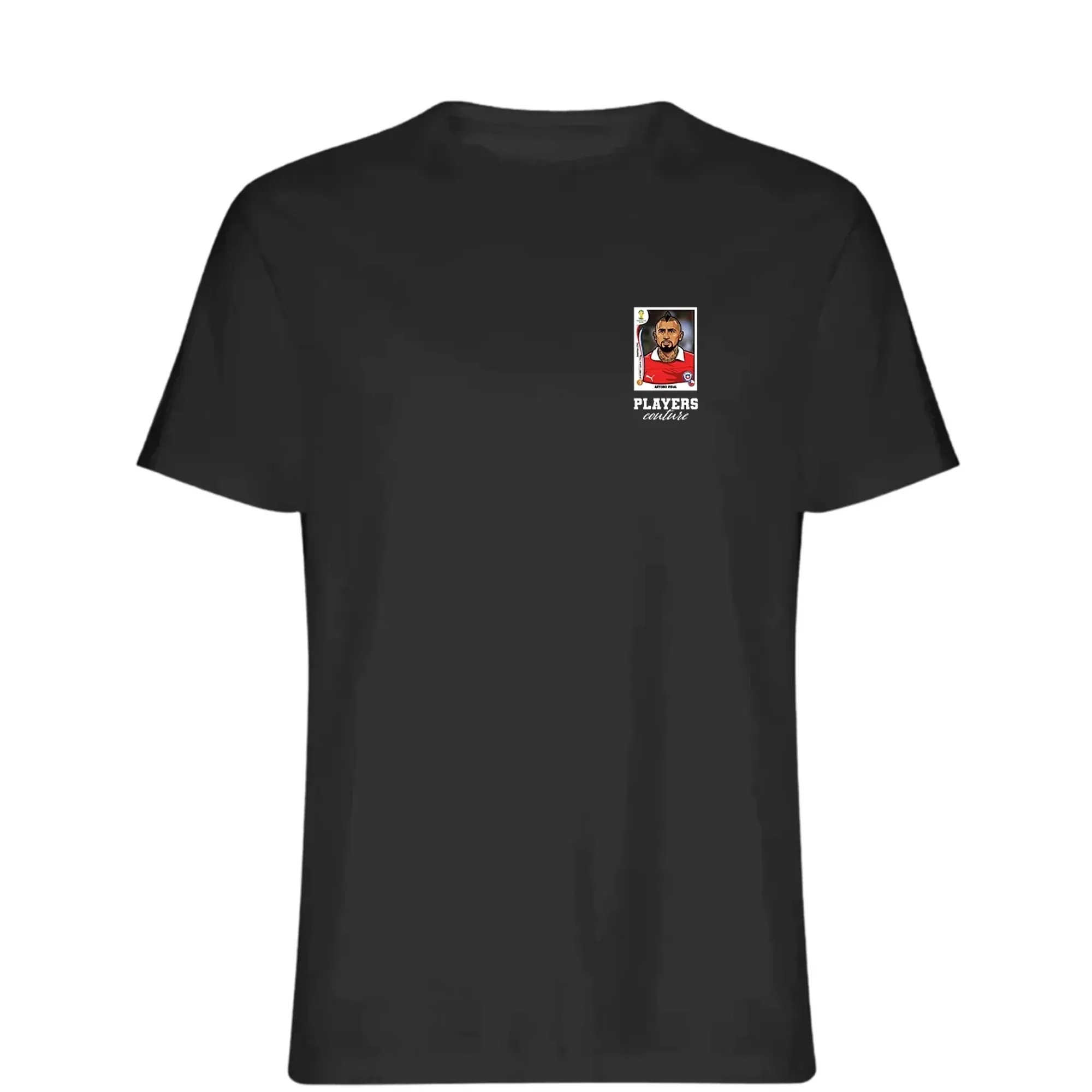 Arturo Vidal World Cup Sticker Men's T-Shirt - Black