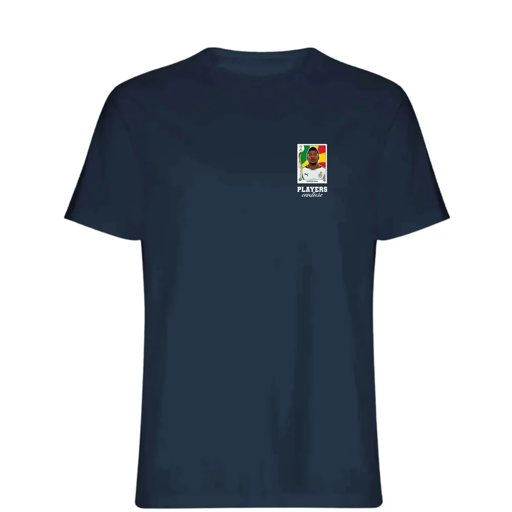 Asamoah Gyan World Cup Sticker Men's T-Shirt - Navy