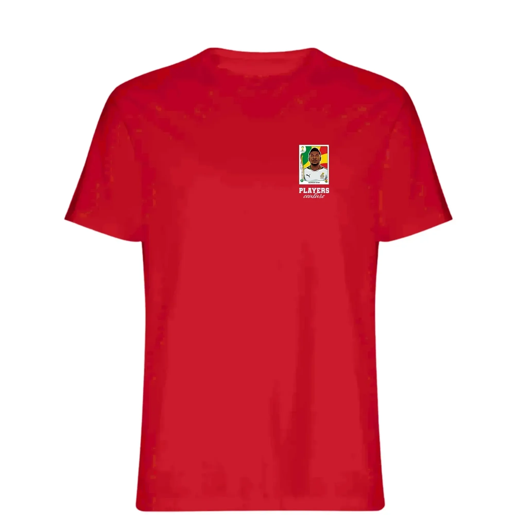 Asamoah Gyan World Cup Sticker Men's T-Shirt - Red