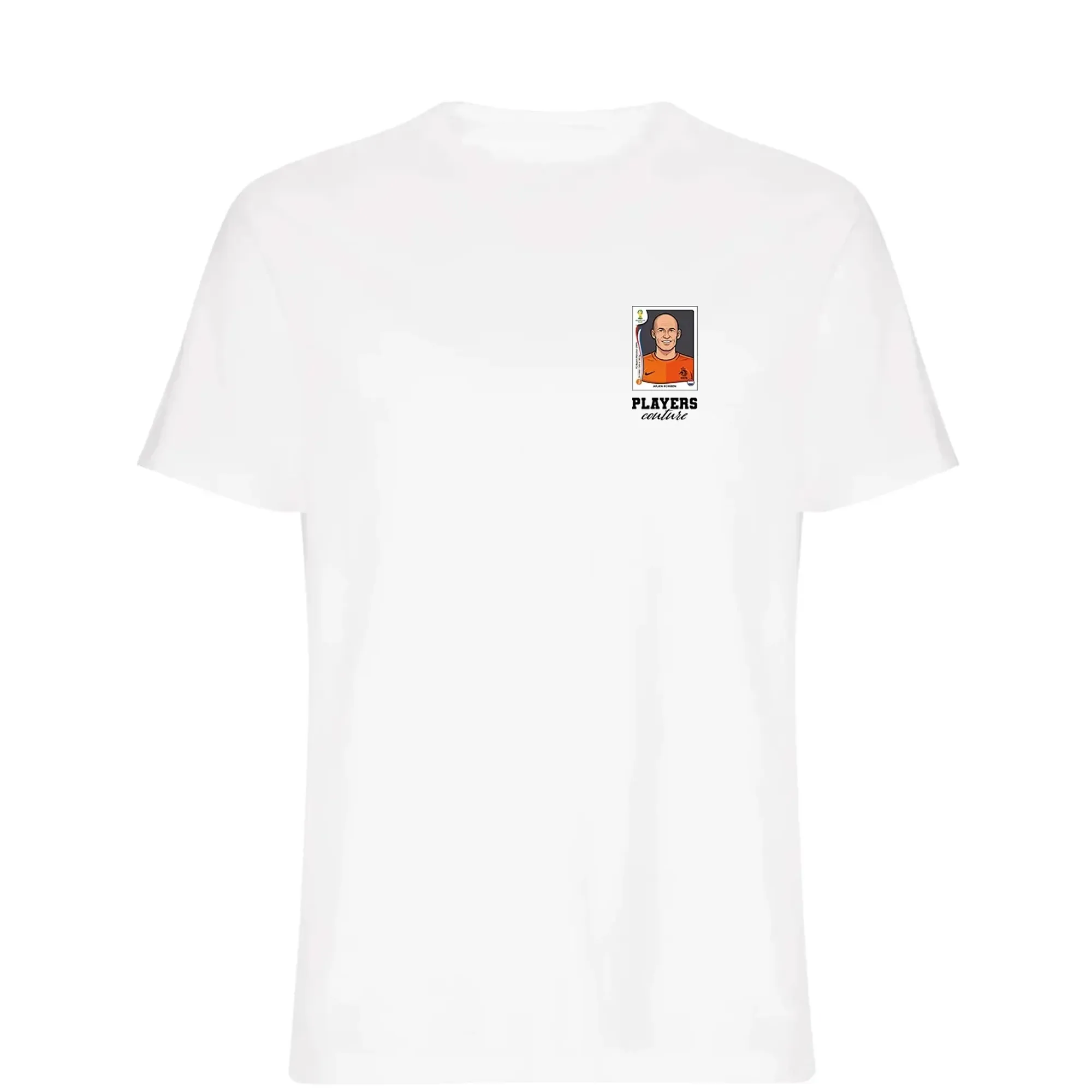 Arjen Robben World Cup Sticker Men's T-Shirt - White
