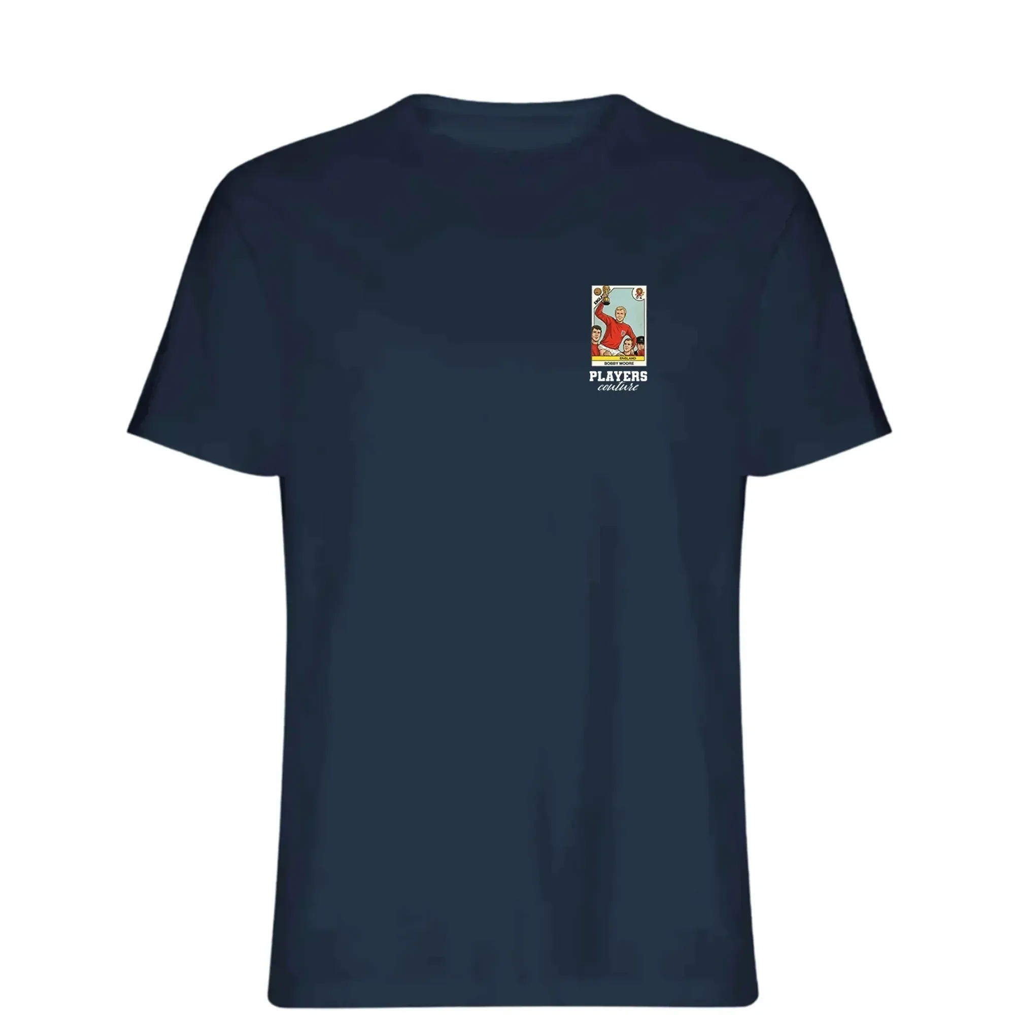 Bobby Moore World Cup Sticker Men's T-Shirt - Navy