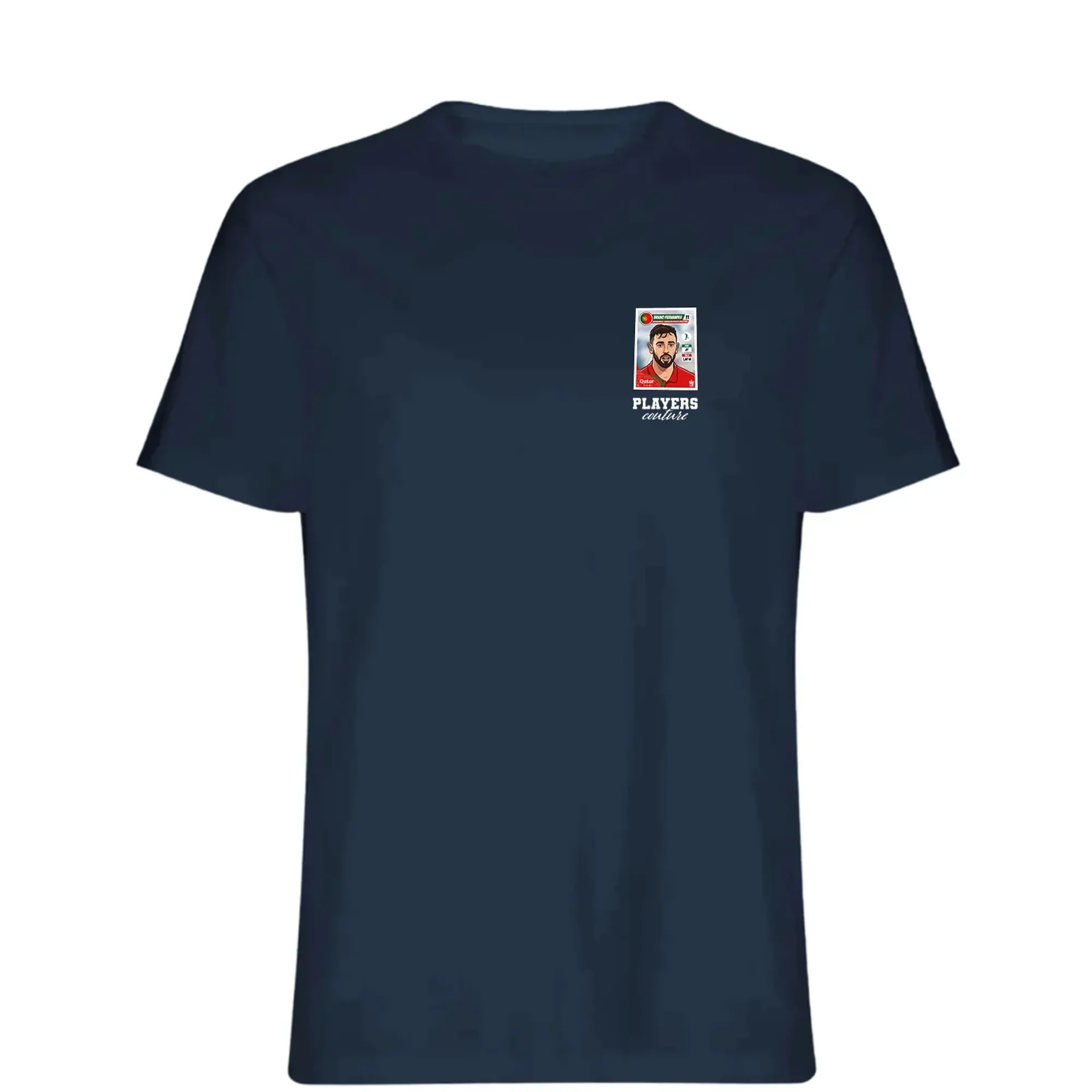 Bruno Fernandes World Cup Sticker Men's T-Shirt - Navy