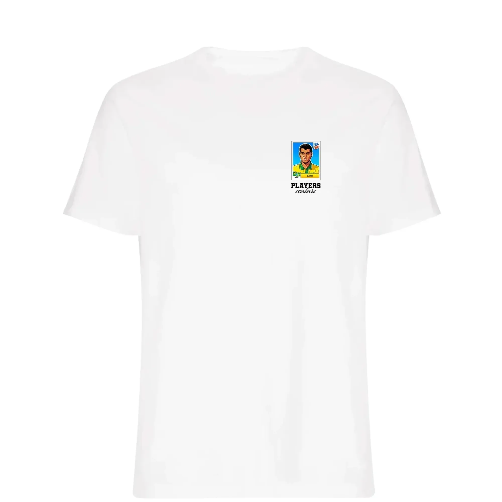 Cafu World Cup Sticker Men's T-Shirt - White