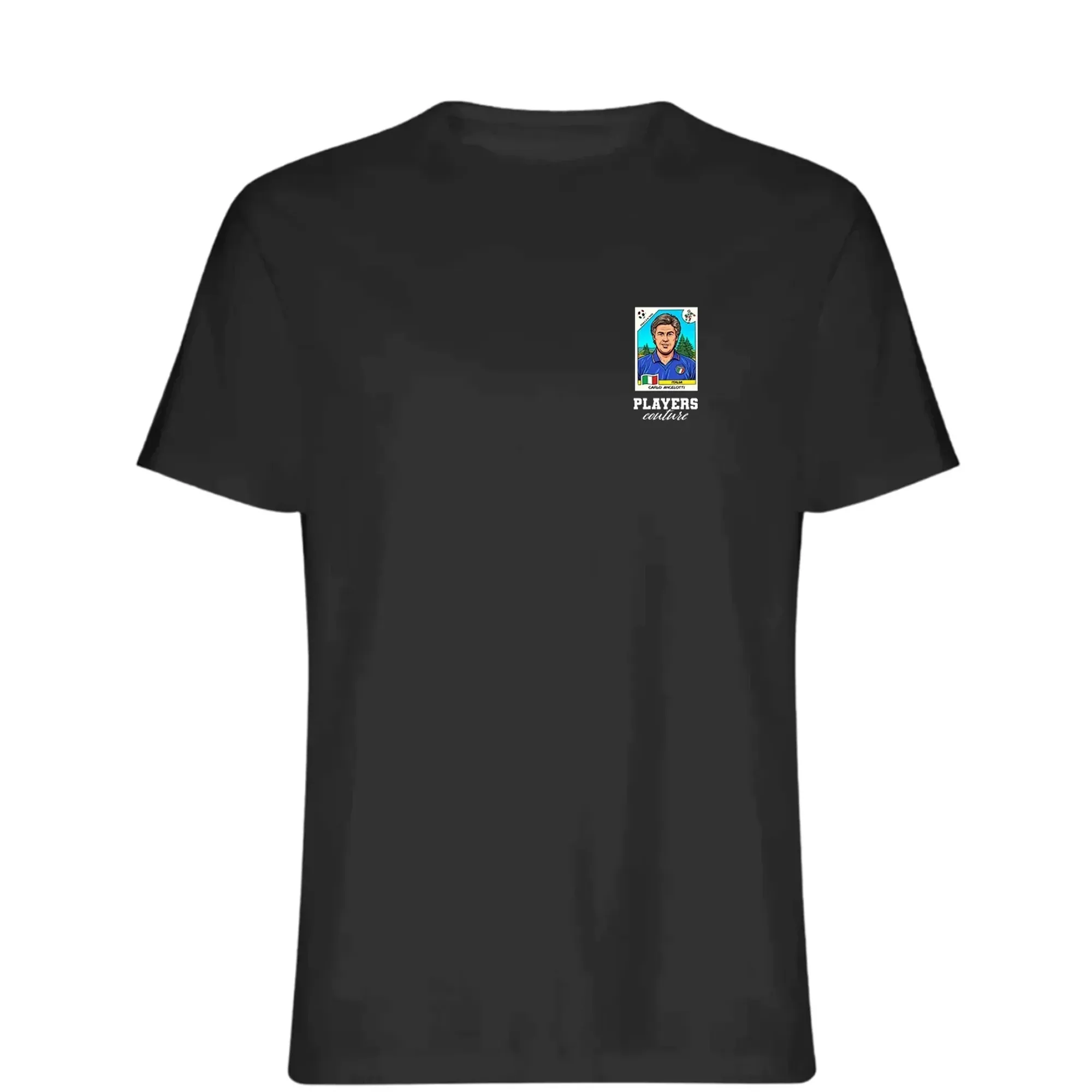 Carlo Ancelotti World Cup Sticker Men's T-Shirt - Black