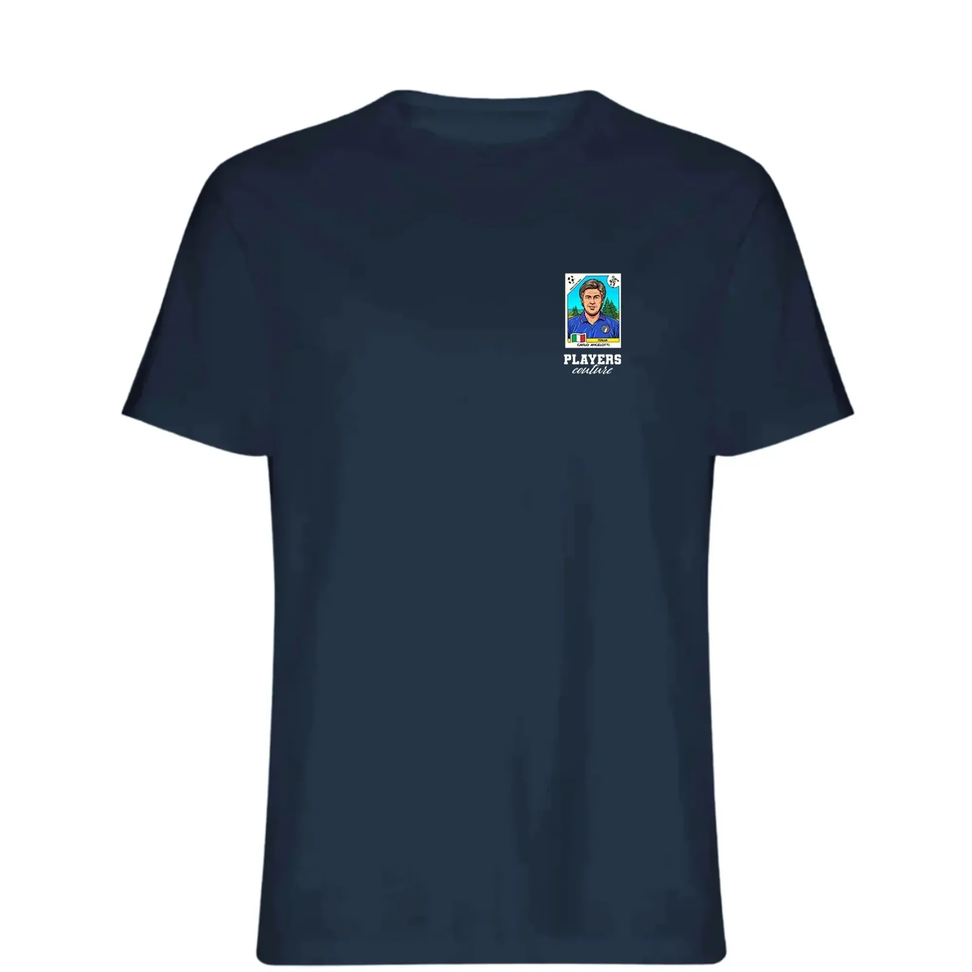 Carlo Ancelotti World Cup Sticker Men's T-Shirt - Navy