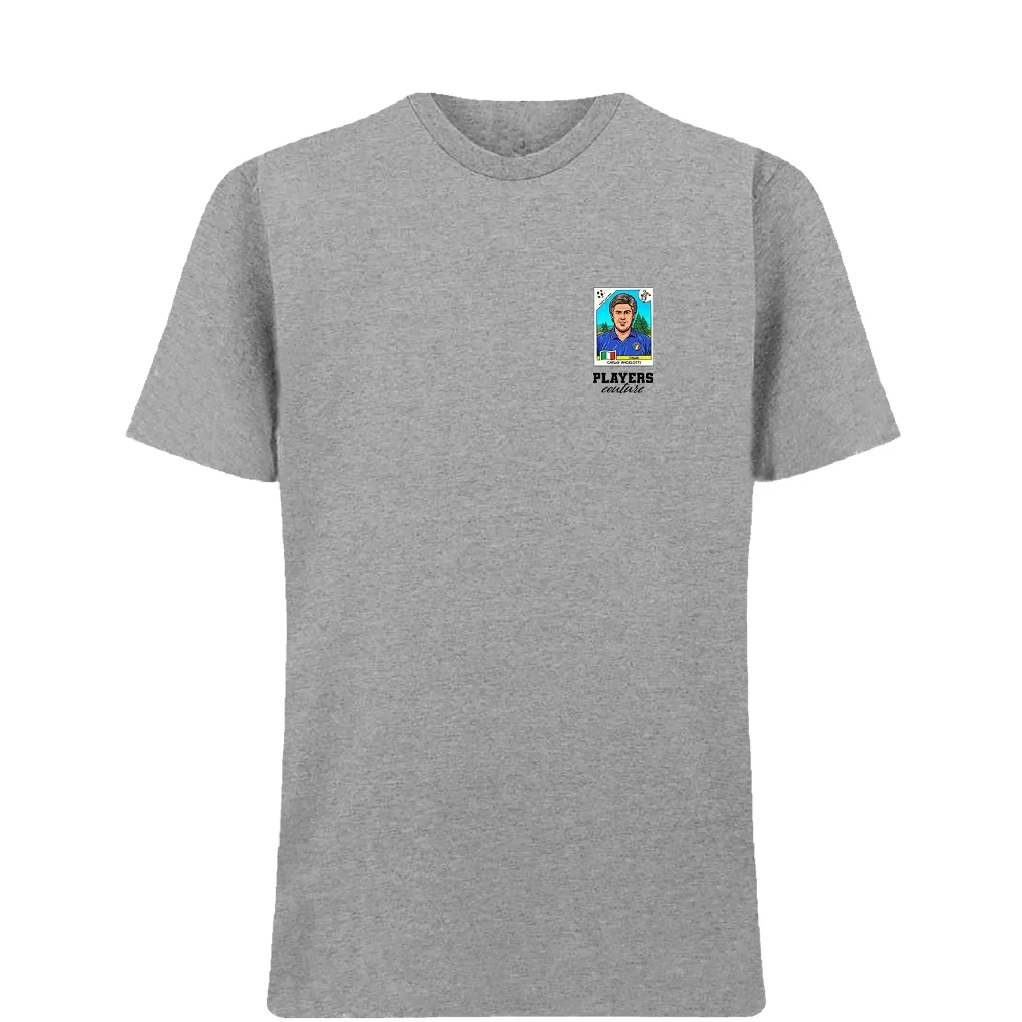 Carlo Ancelotti World Cup Sticker Men's T-Shirt - Gray