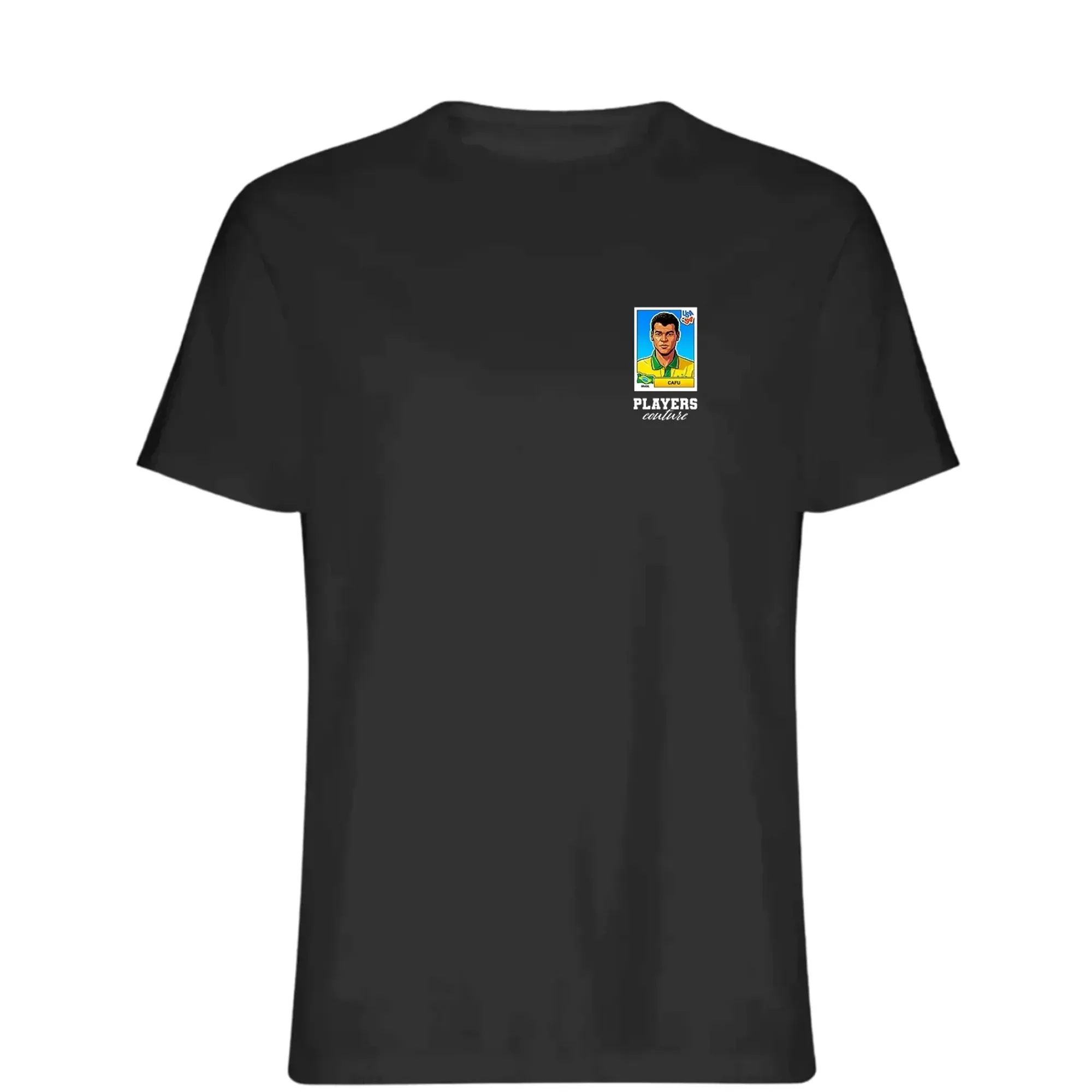 Cafu World Cup Sticker Men's T-Shirt - Black