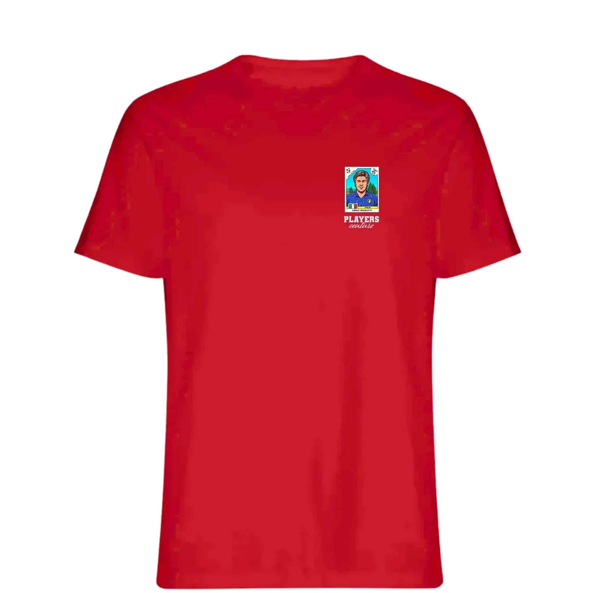 Carlo Ancelotti World Cup Sticker Men's T-Shirt - Red