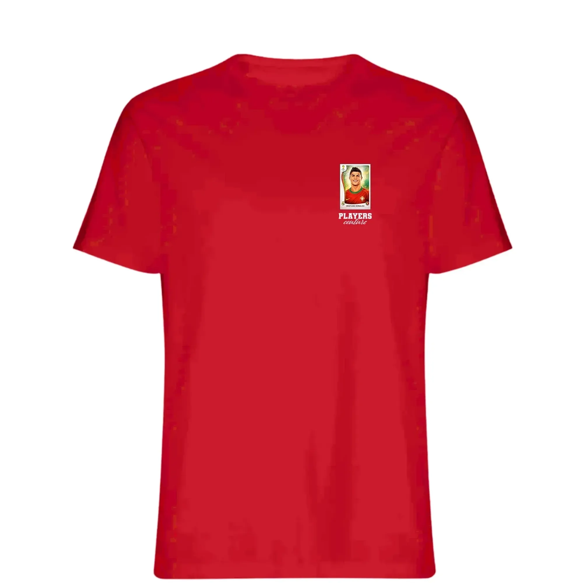 Cristiano Ronaldo 2014 World Cup Sticker Men's T-Shirt - Red