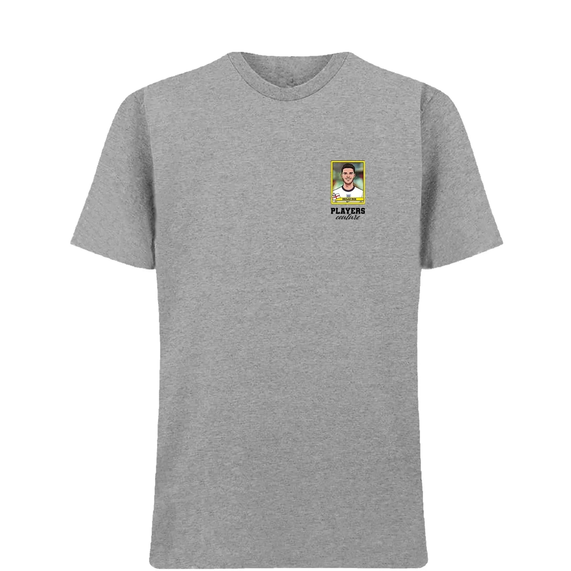 Declan Rice World Cup Sticker Men's T-Shirt - Gray