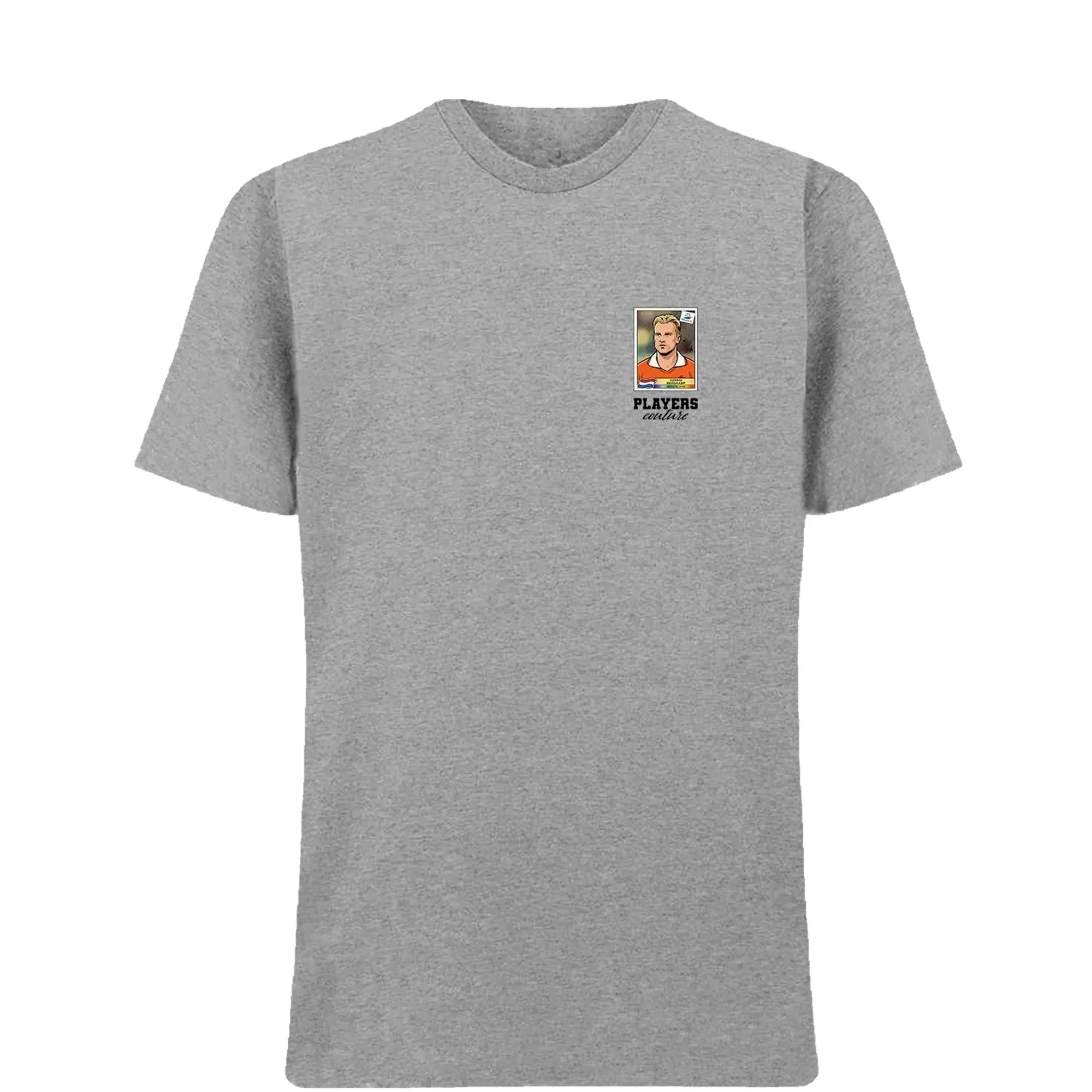 Dennis Bergkamp World Cup Sticker Men's T-Shirt - Gray