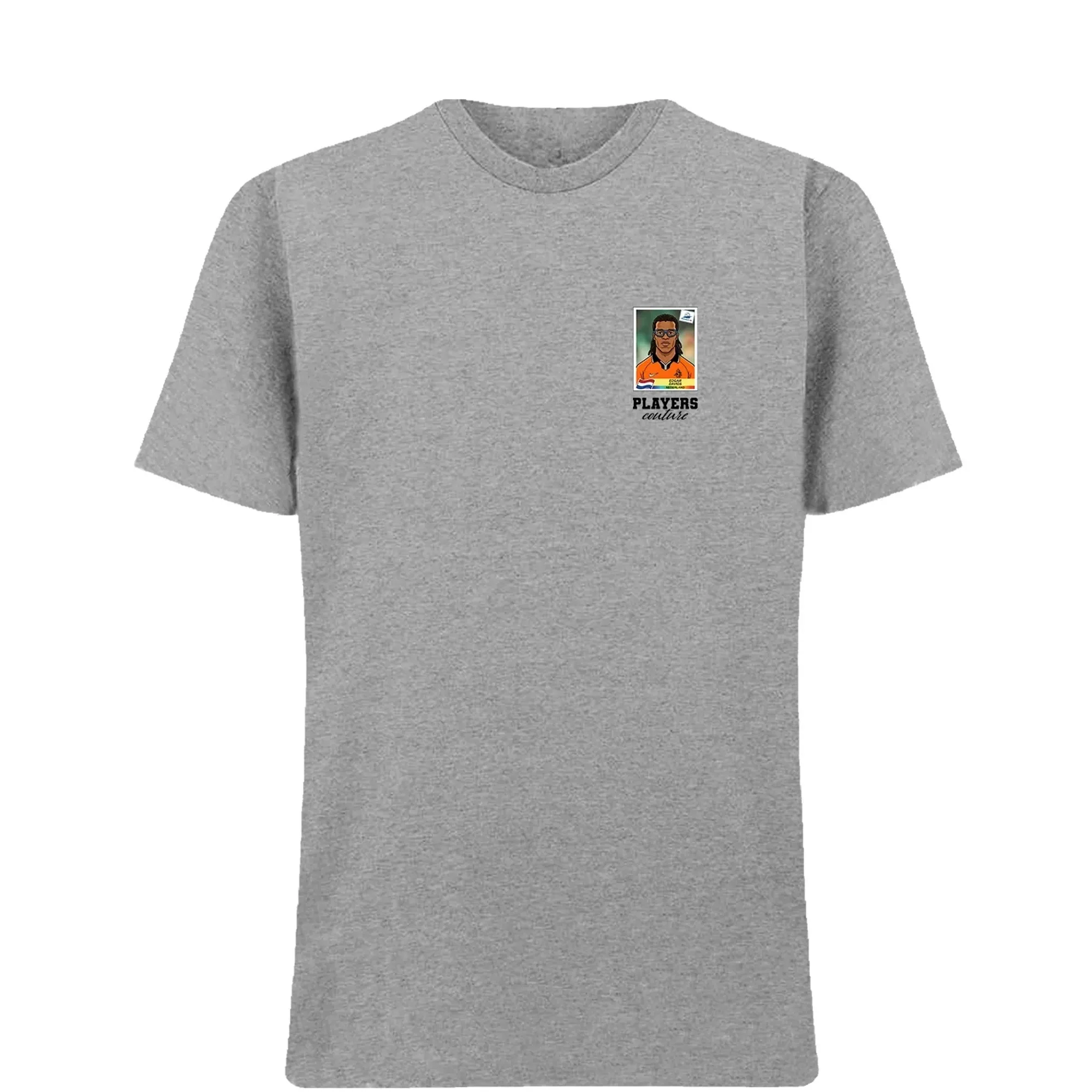 Edgar Davids World Cup Sticker Men's T-Shirt - Gray
