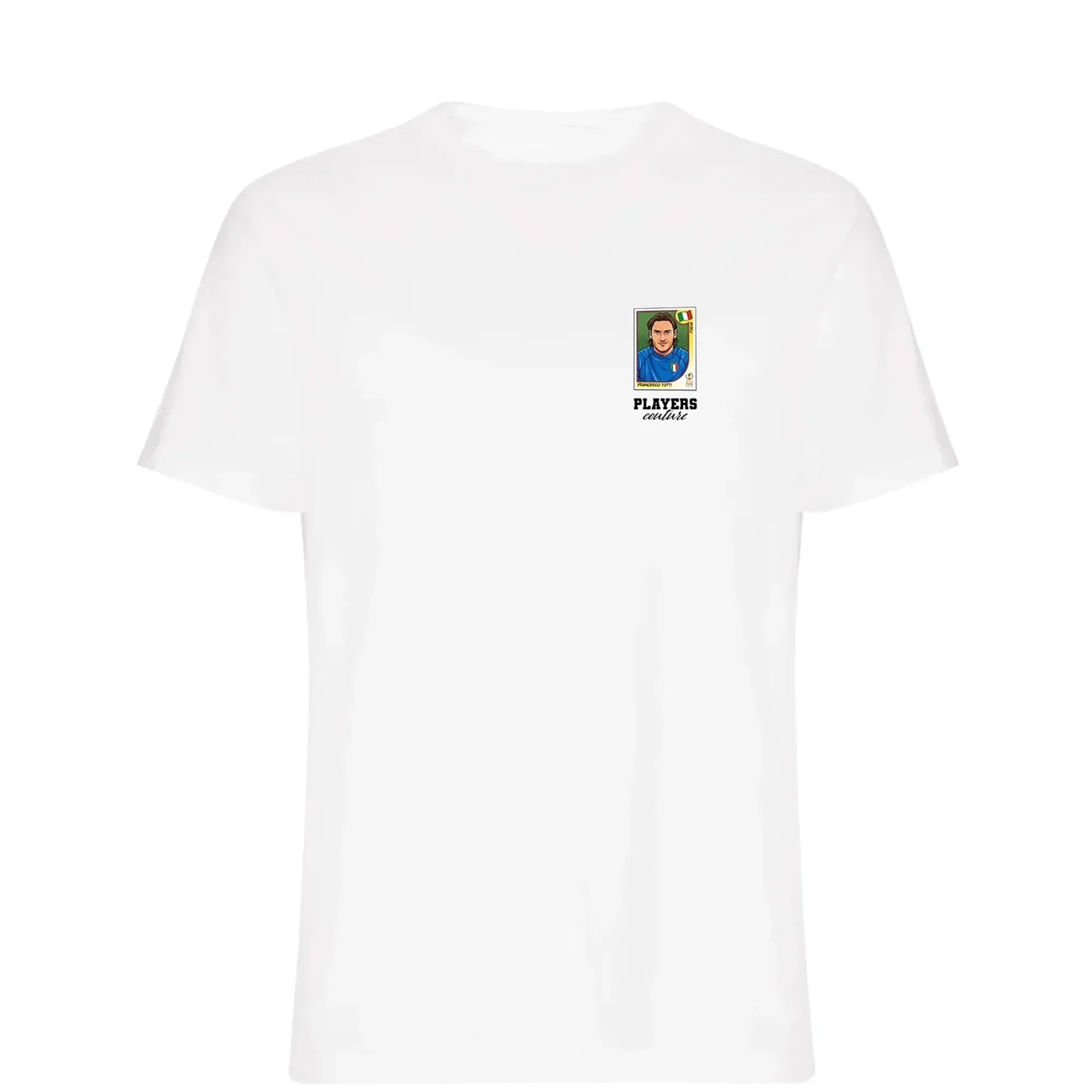 Francesco Totti World Cup Sticker Men's T-Shirt - White
