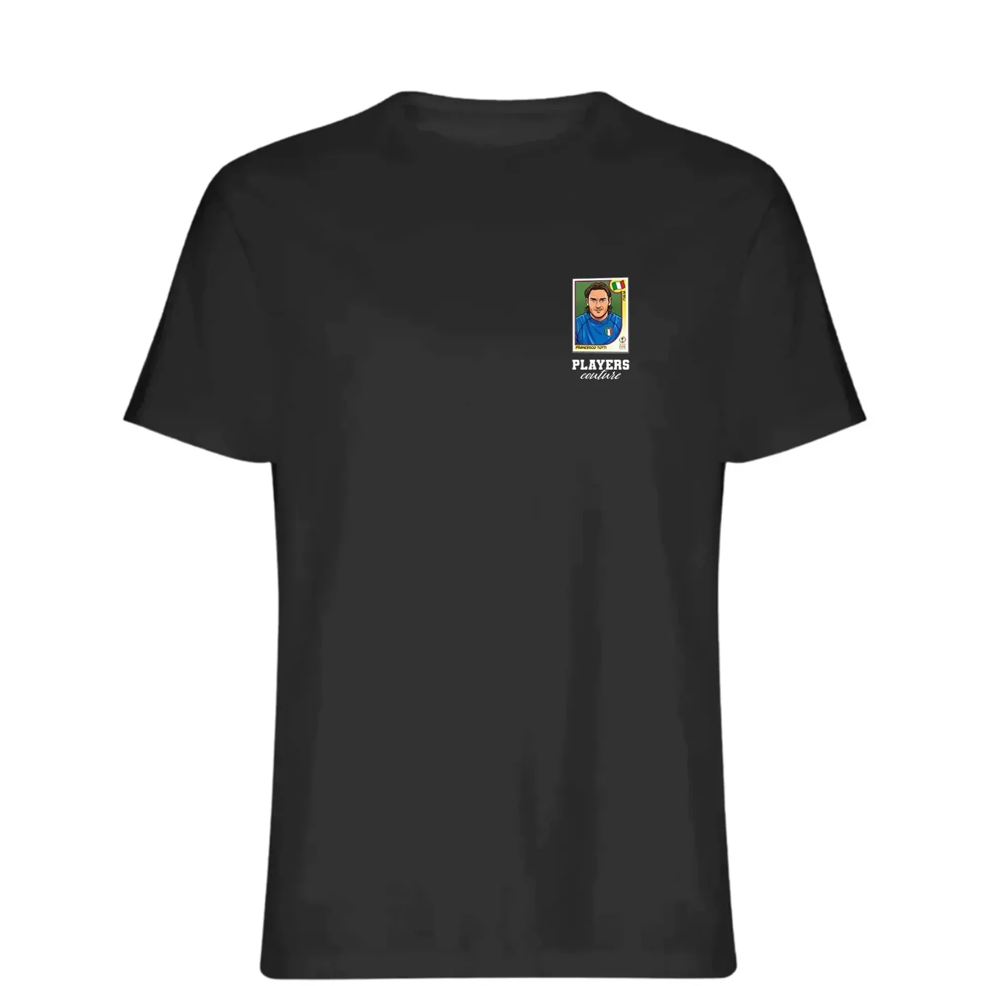 Francesco Totti World Cup Sticker Men's T-Shirt - Black