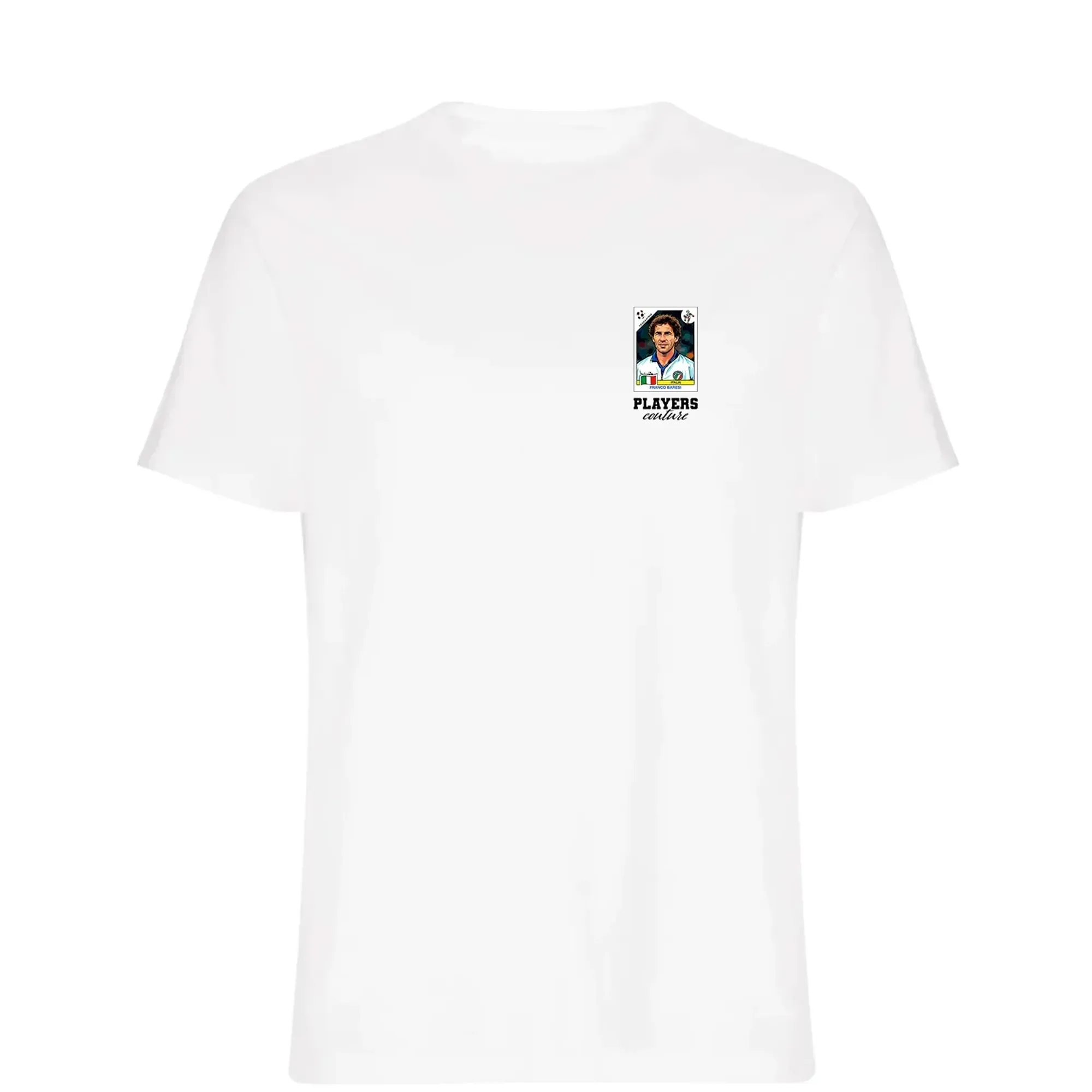 Franco Baresi World Cup Sticker Men's T-Shirt - White