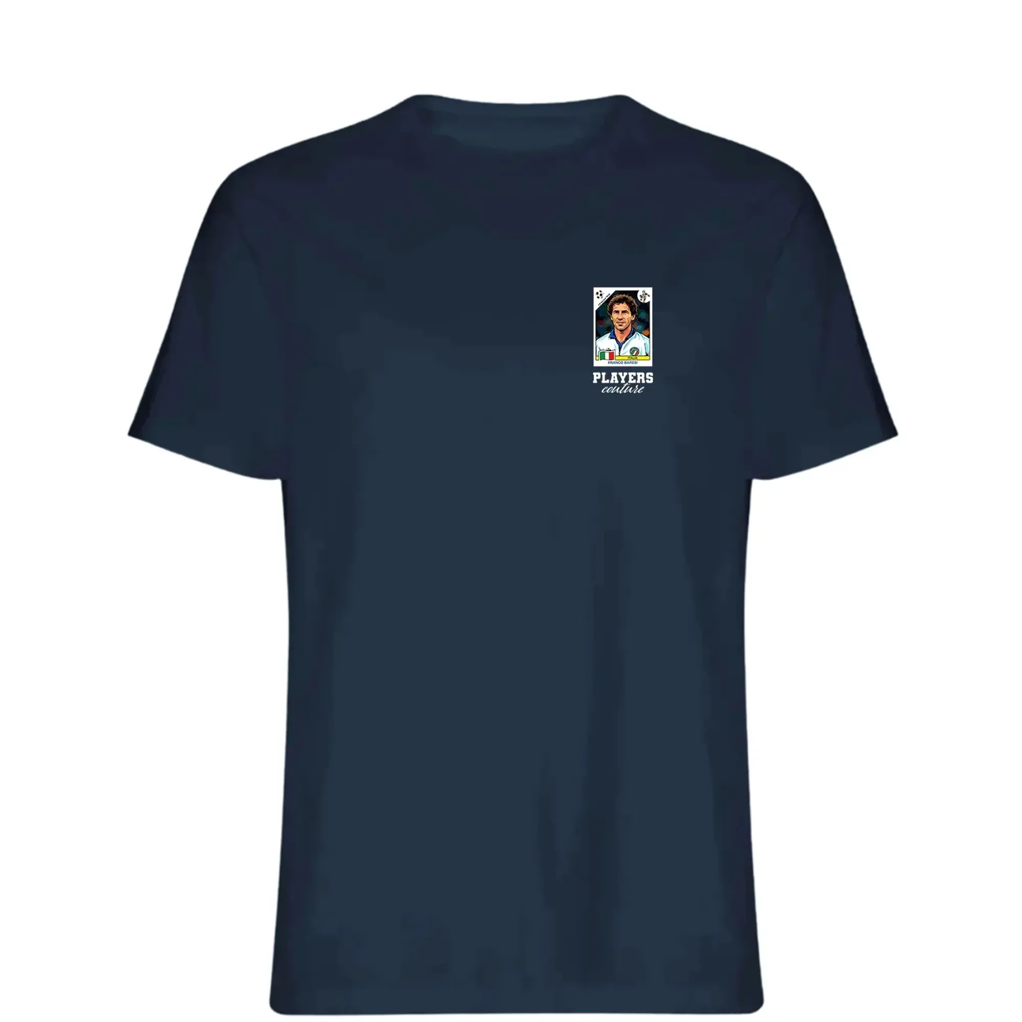 Franco Baresi World Cup Sticker Men's T-Shirt - Navy