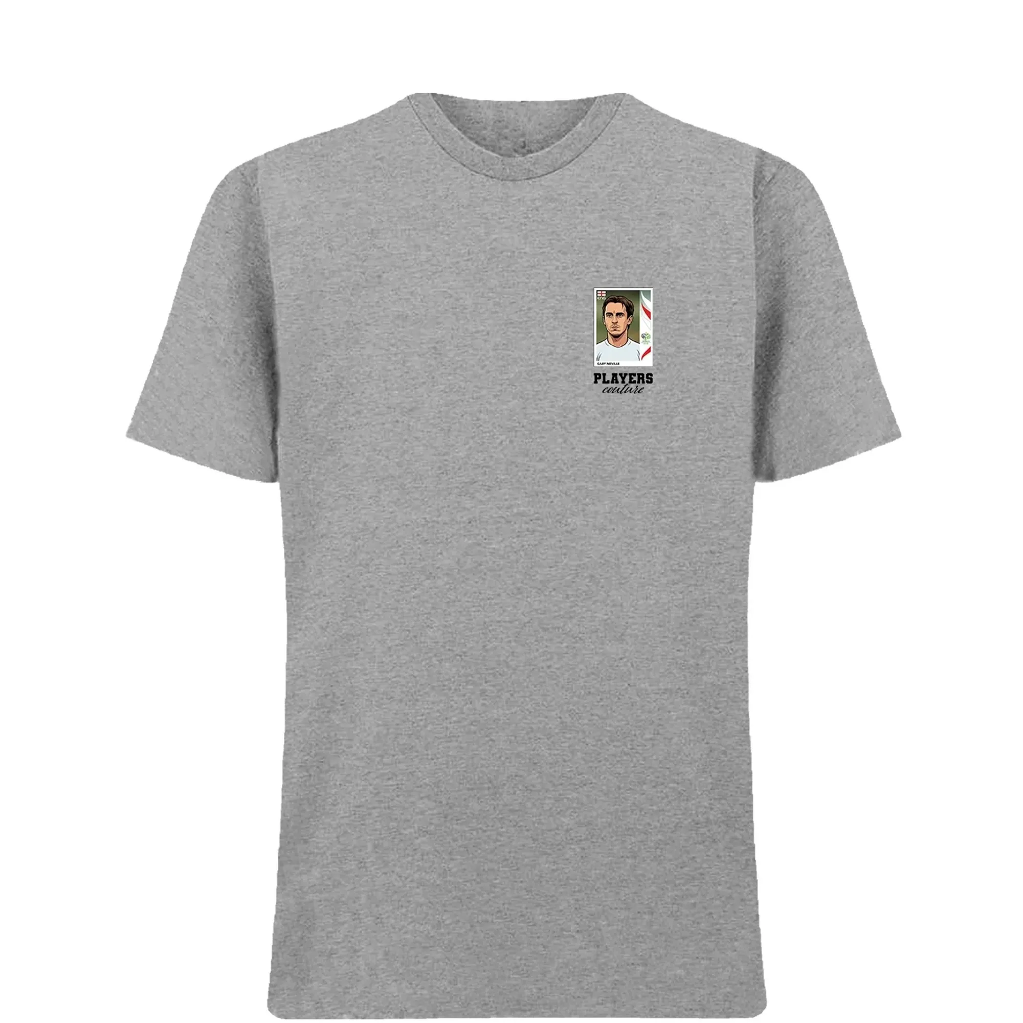 Gary Neville World Cup Sticker Men's T-Shirt - Gray