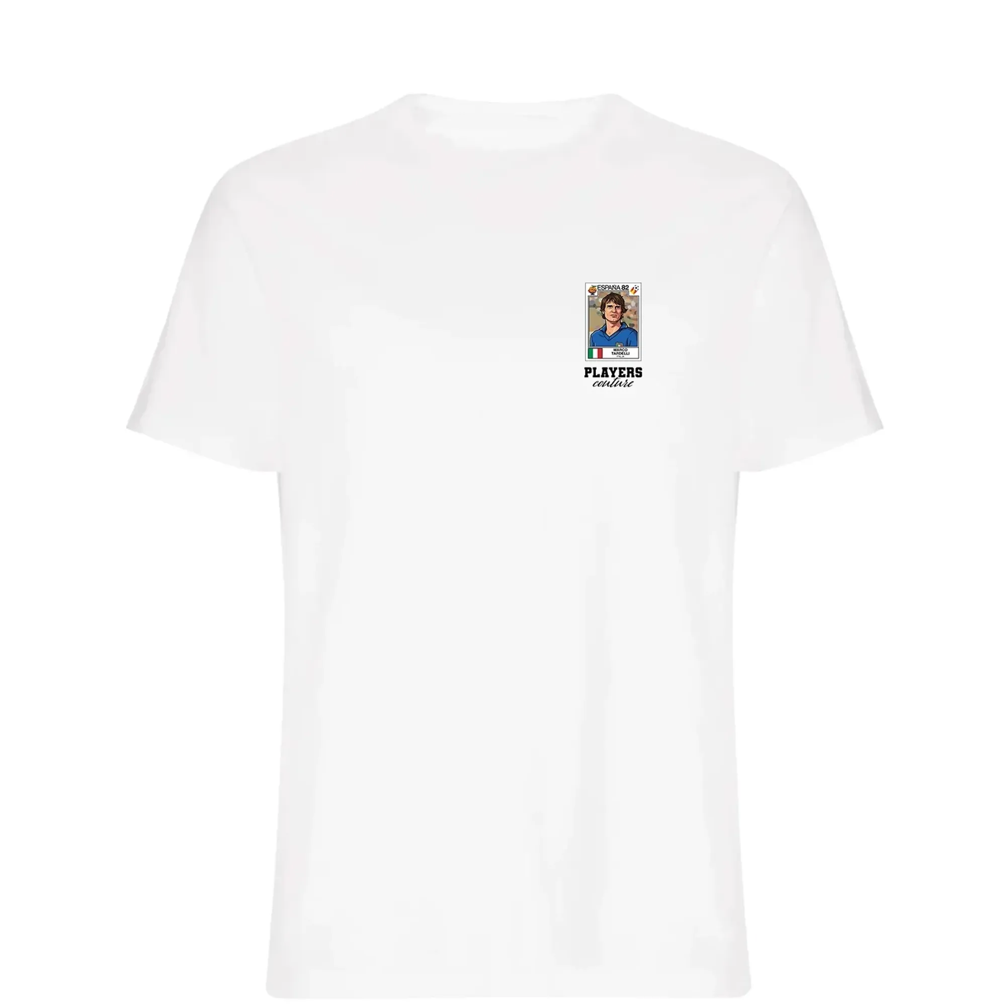 Marco Tardelli World Cup Sticker Men's T-Shirt - White