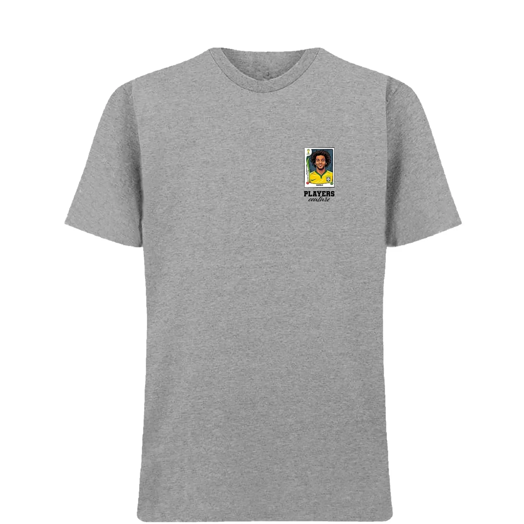 Marcelo World Cup Sticker Men's T-Shirt - Gray