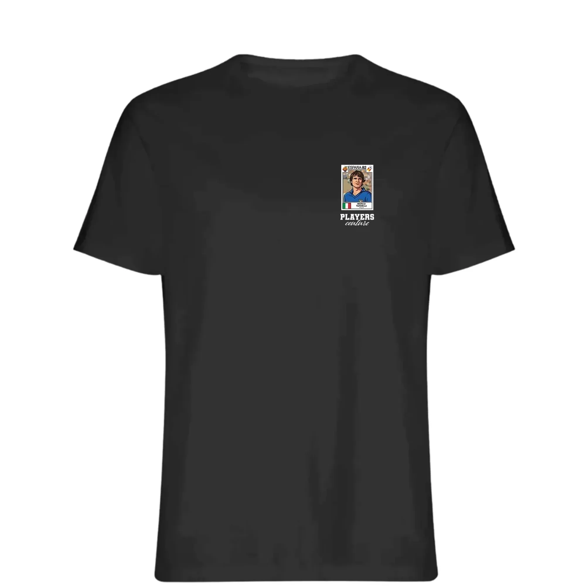 Marco Tardelli World Cup Sticker Men's T-Shirt - Black