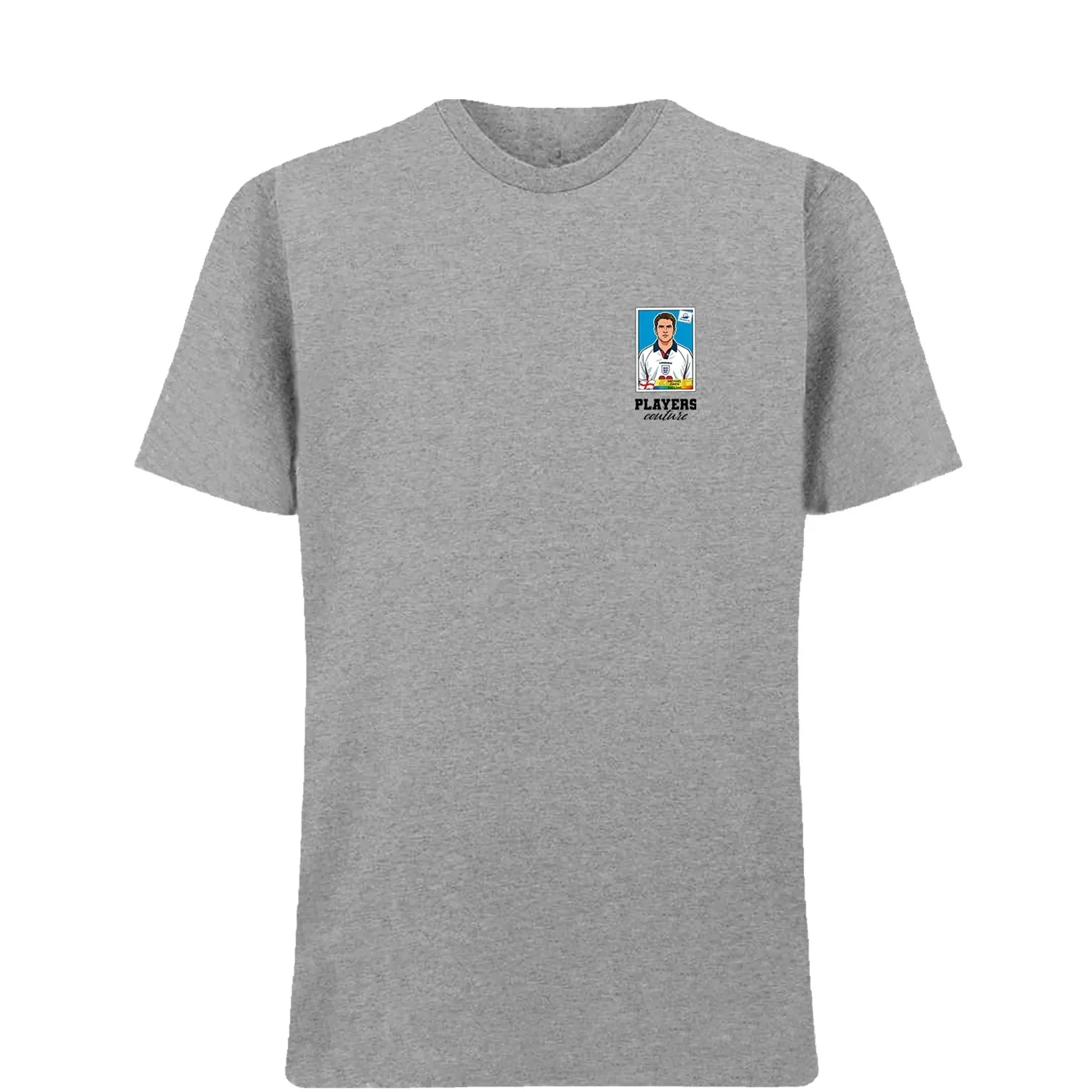 Michael Owen World Cup Sticker Men's T-Shirt - Gray