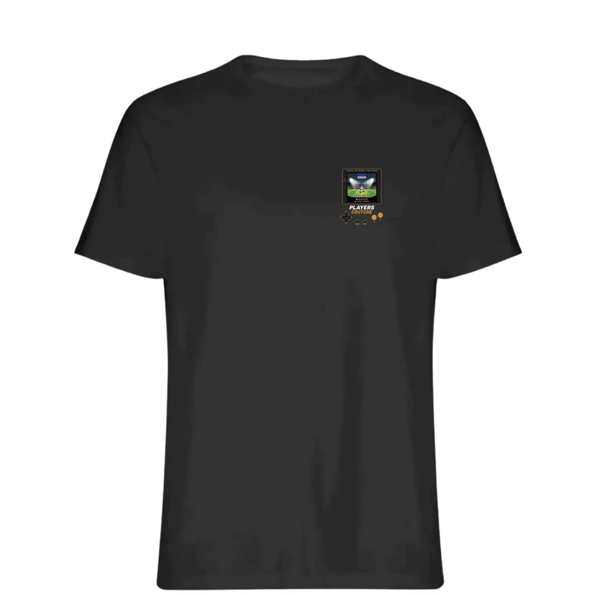Cabo Verde Football World Cup 8-Bit Men's T-Shirt - Black