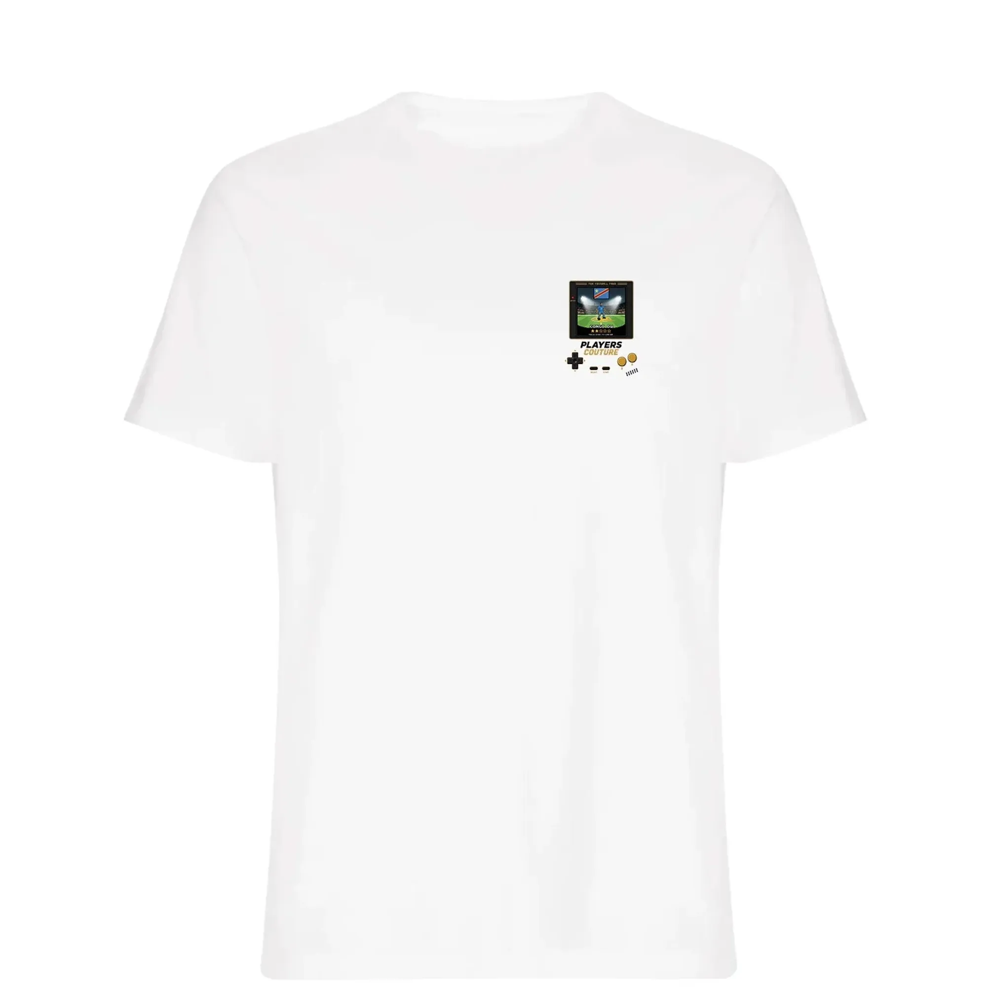 Congo DR Football World Cup 8-Bit Men's T-Shirt - White