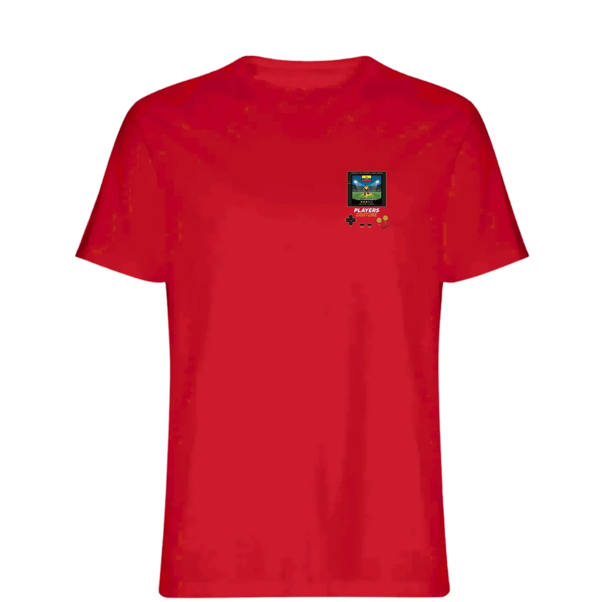 Ecuador Football World Cup 8-Bit Men's T-Shirt - Red