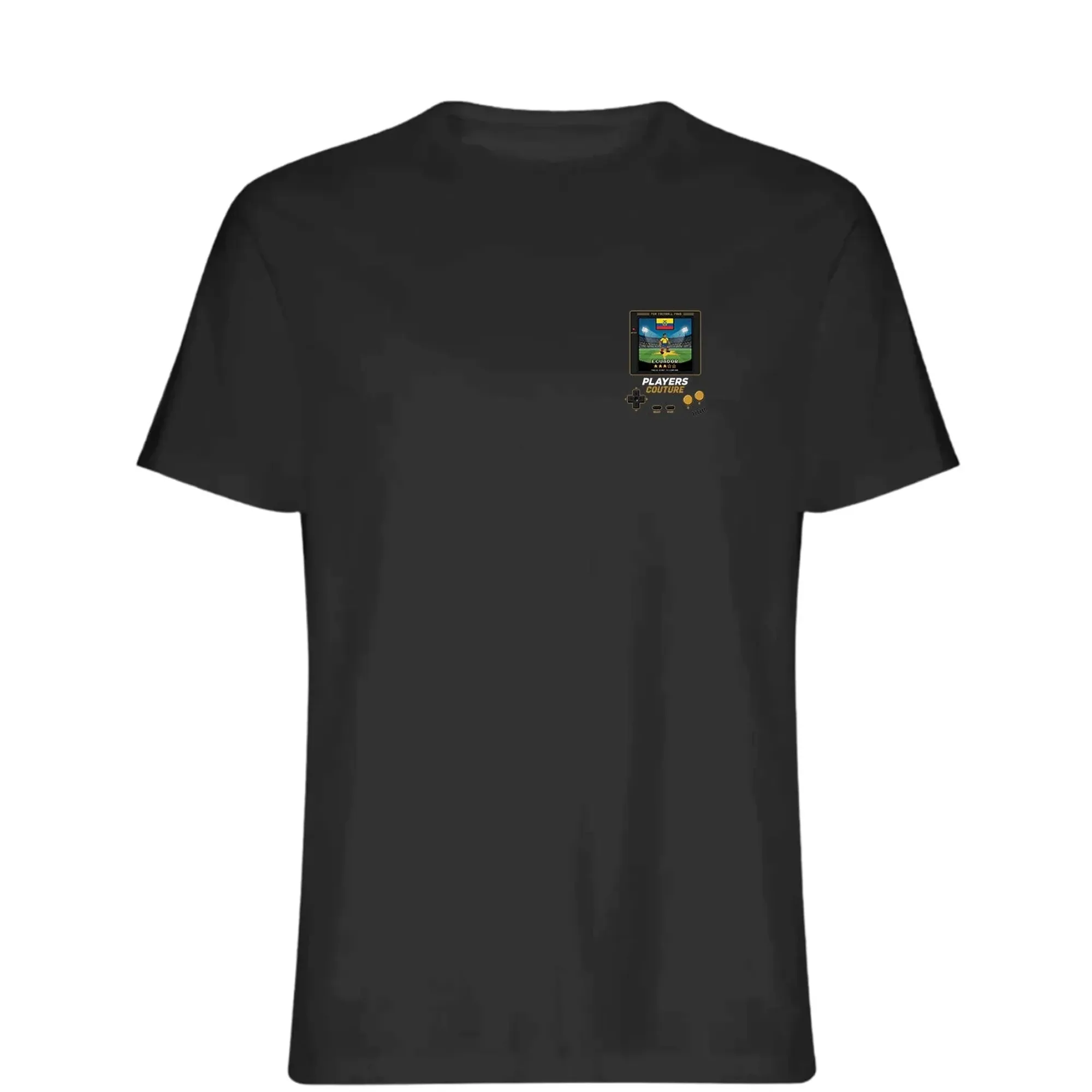 Ecuador Football World Cup 8-Bit Men's T-Shirt - Black