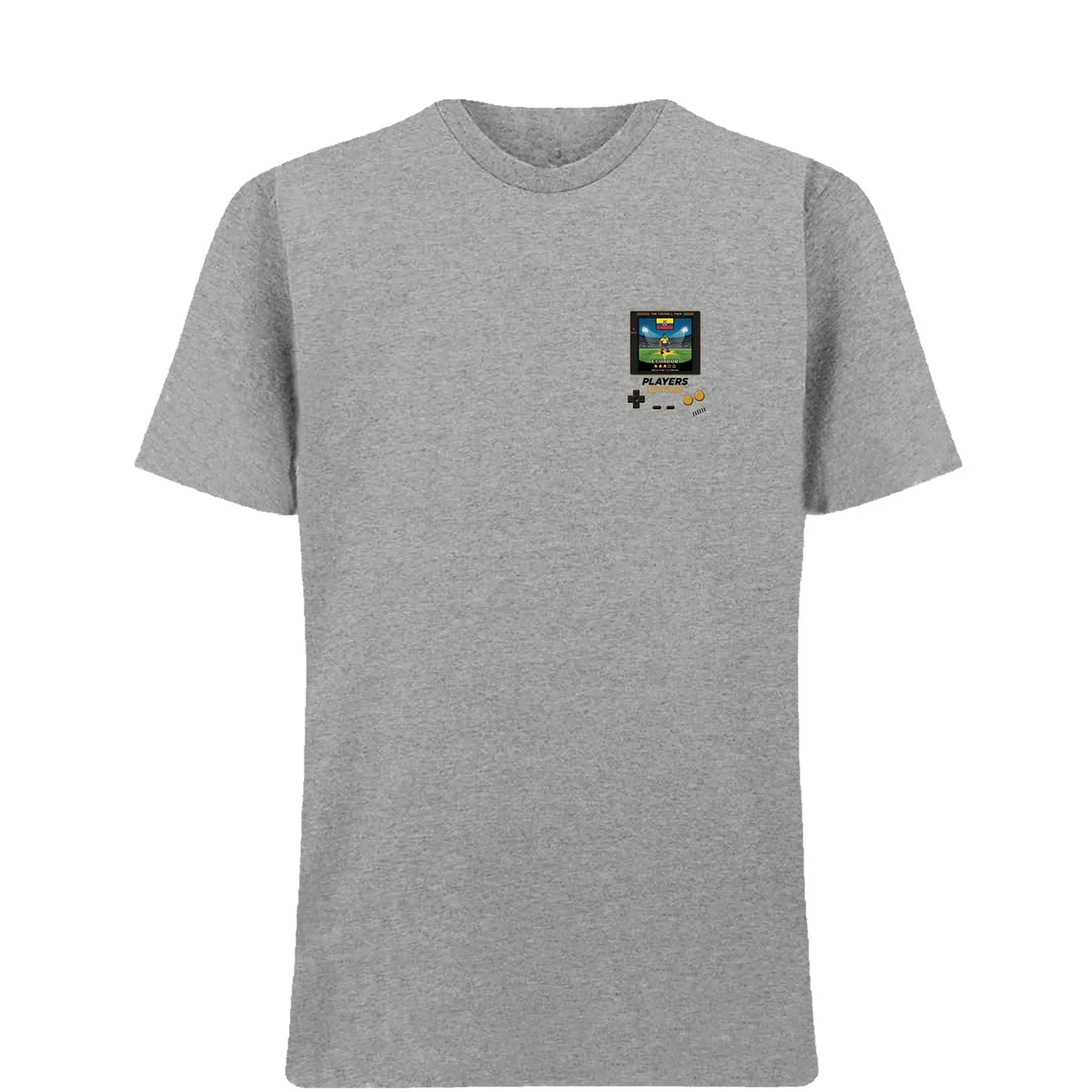 Ecuador Football World Cup 8-Bit Men's T-Shirt - Gray