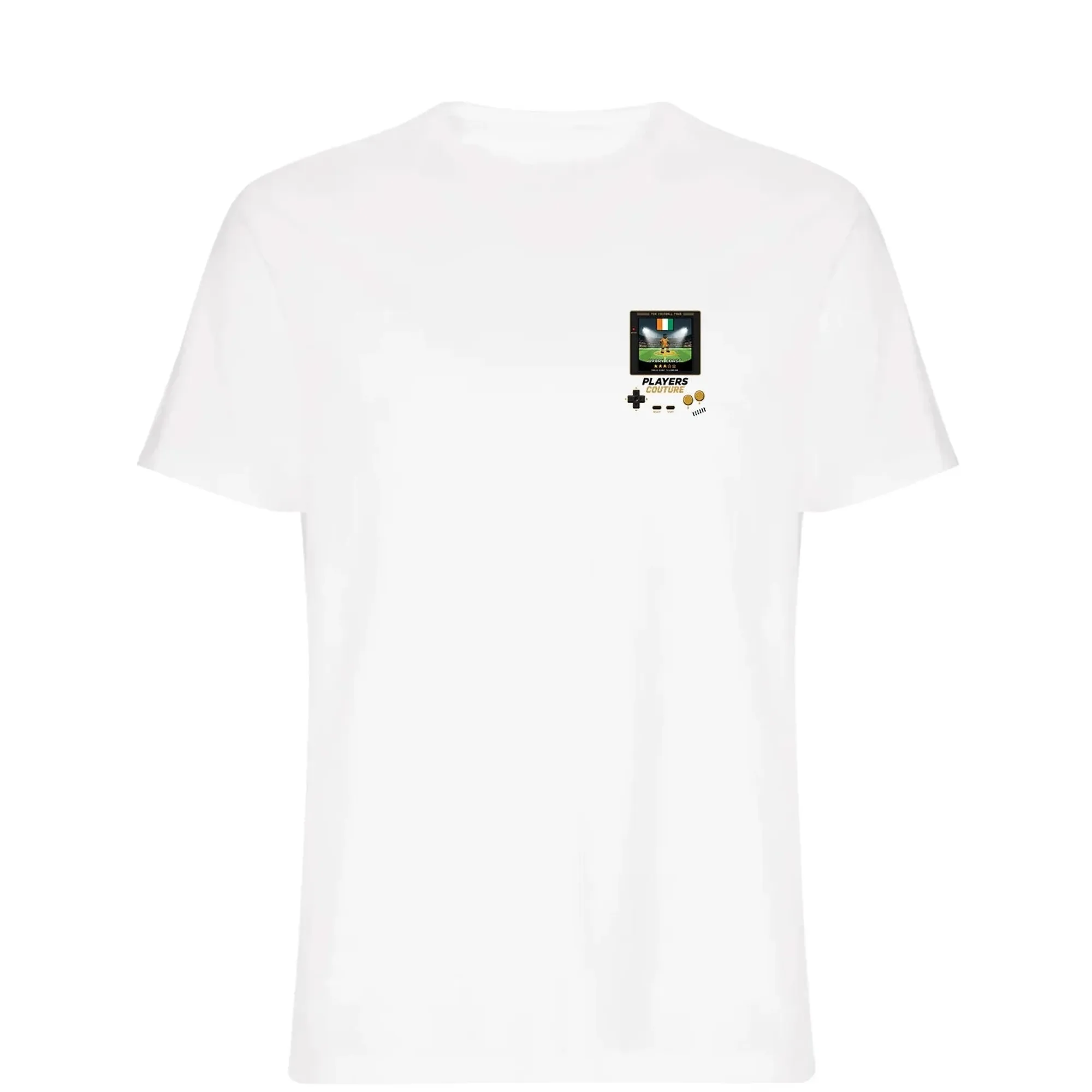 Ivory Coast Football World Cup 8-Bit Men's T-Shirt - White