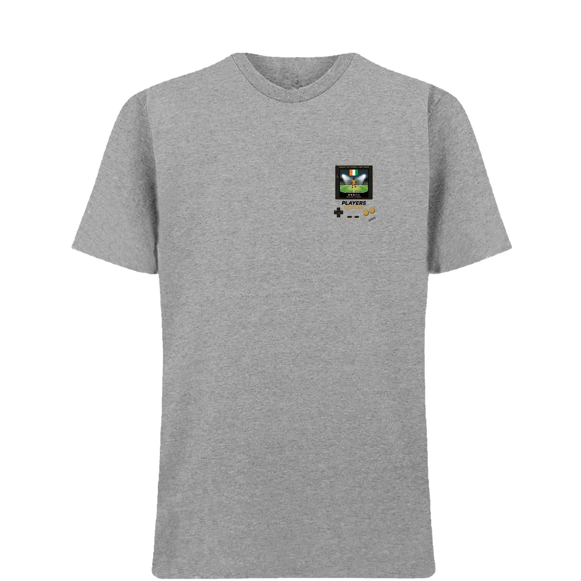 Ivory Coast Football World Cup 8-Bit Men's T-Shirt - Gray