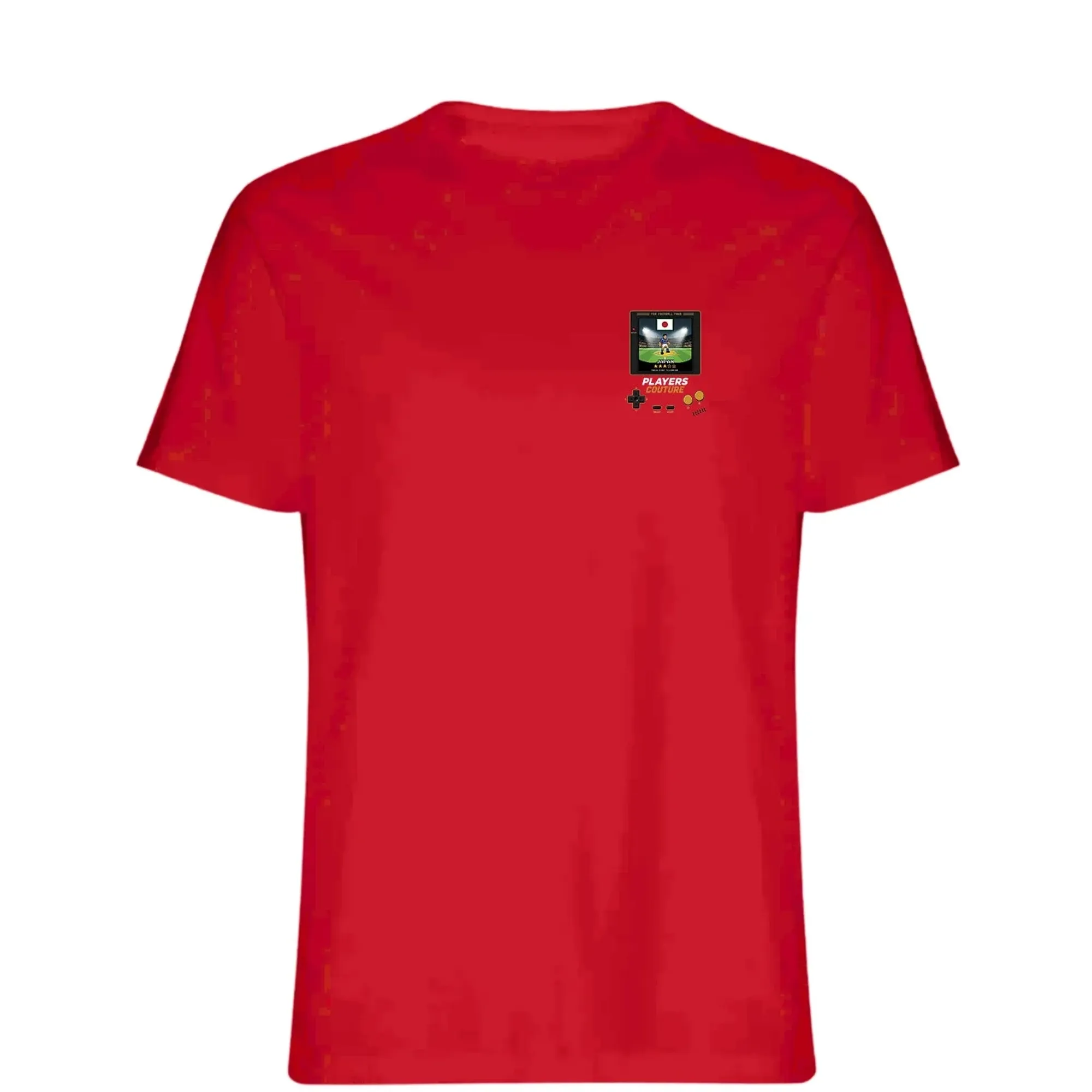 Japan Football World Cup 8-Bit Men's T-Shirt - Red