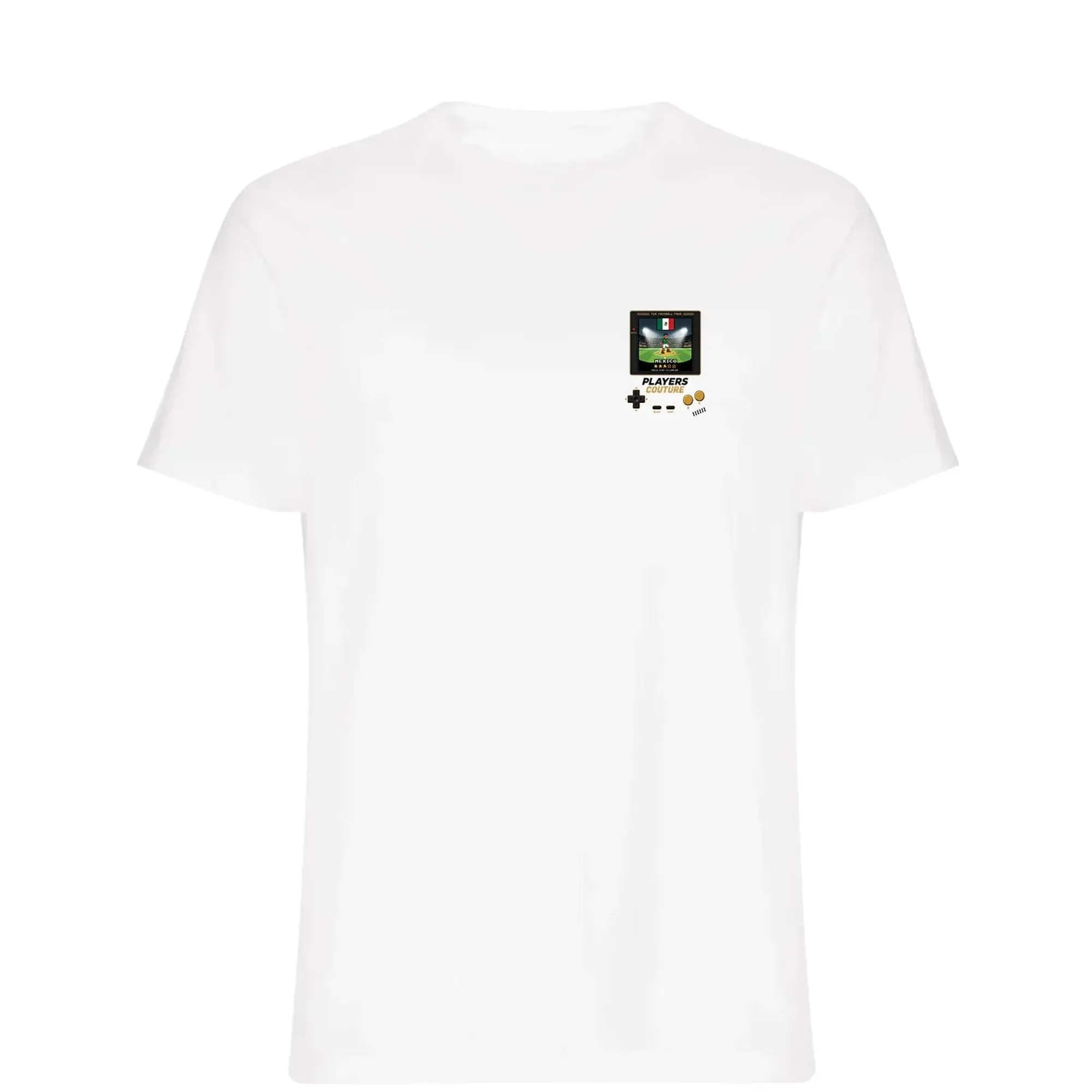 Mexico Football World Cup 8-Bit Men's T-Shirt - White