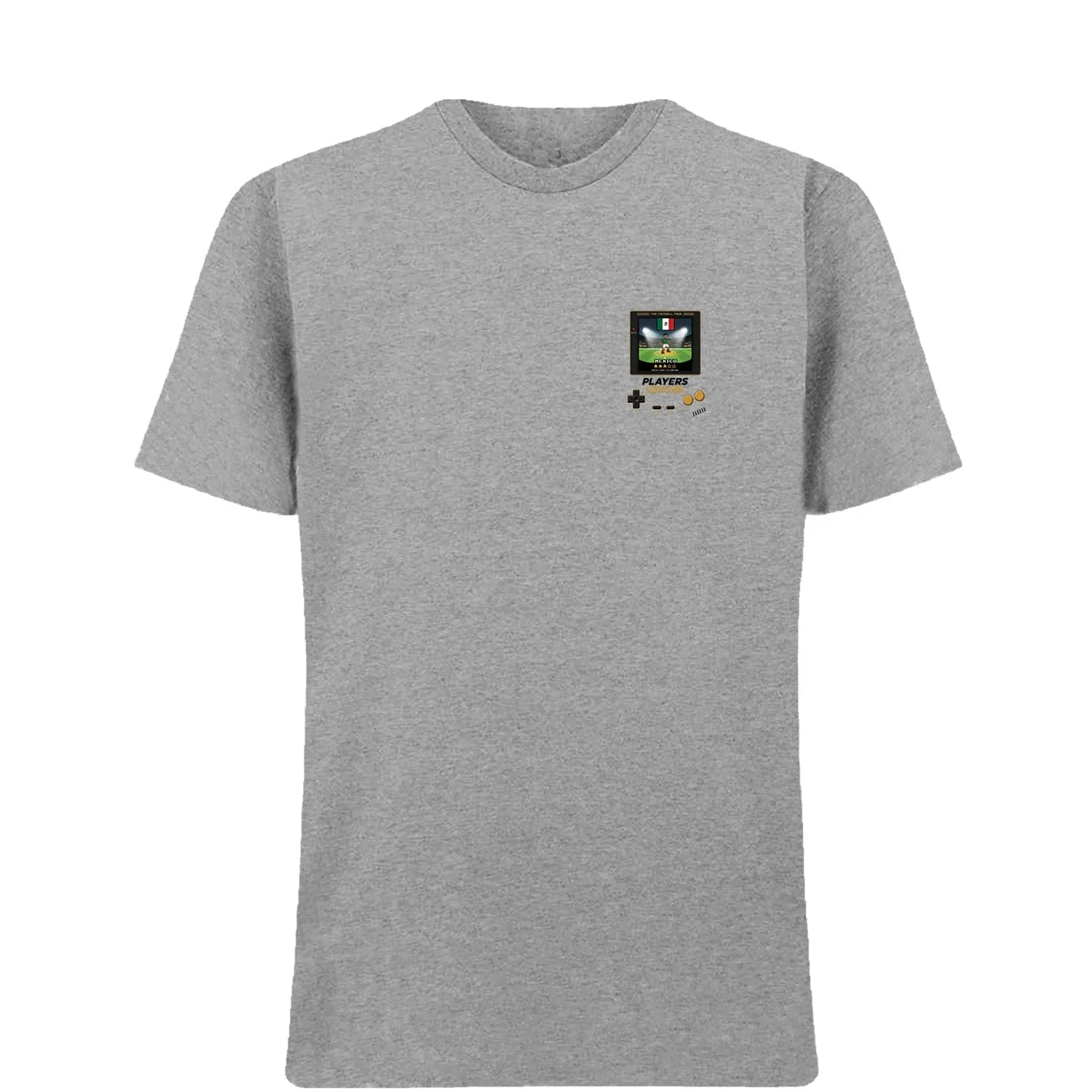 Mexico Football World Cup 8-Bit Men's T-Shirt - Gray