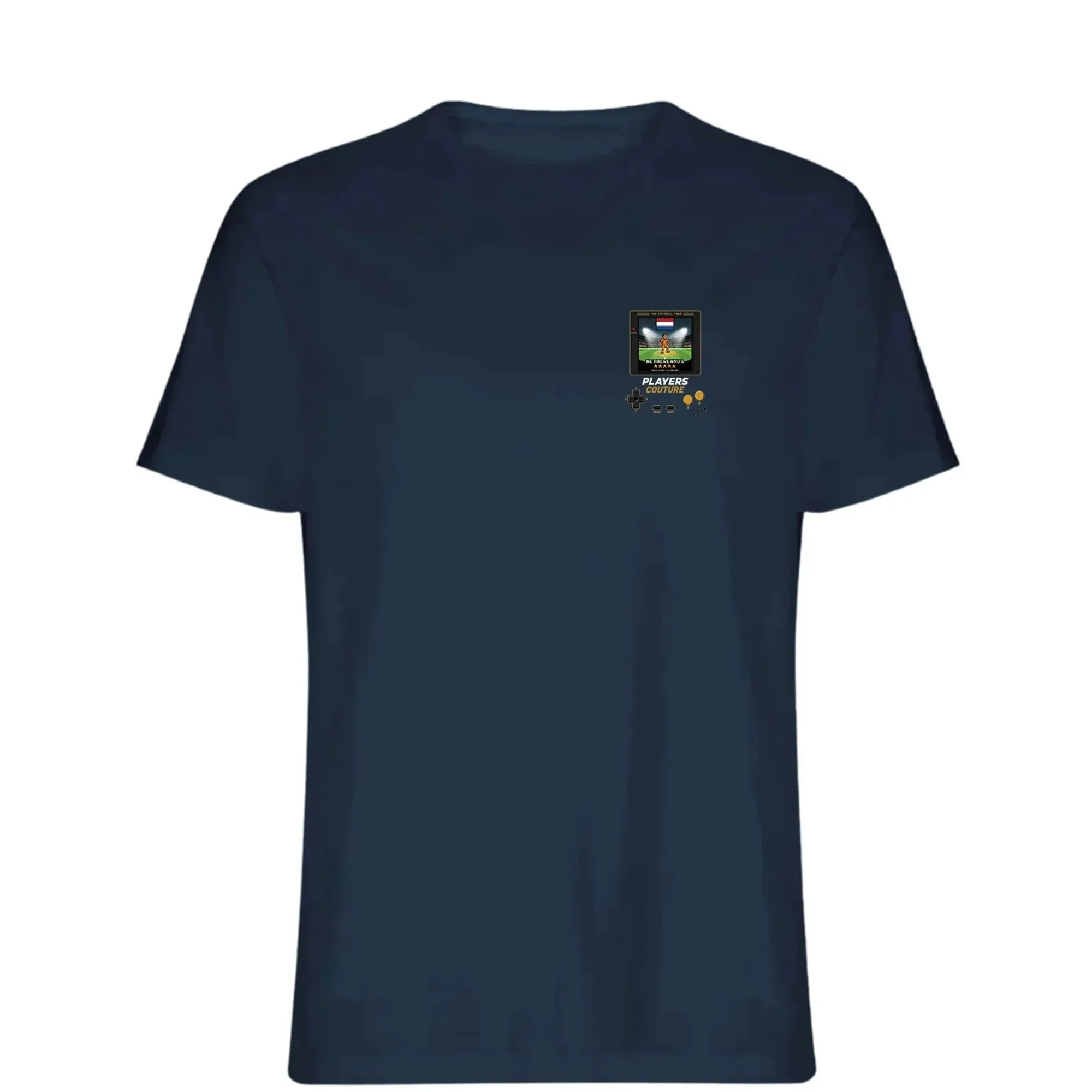 Netherlands Football World Cup 8-Bit Men's T-Shirt - Navy