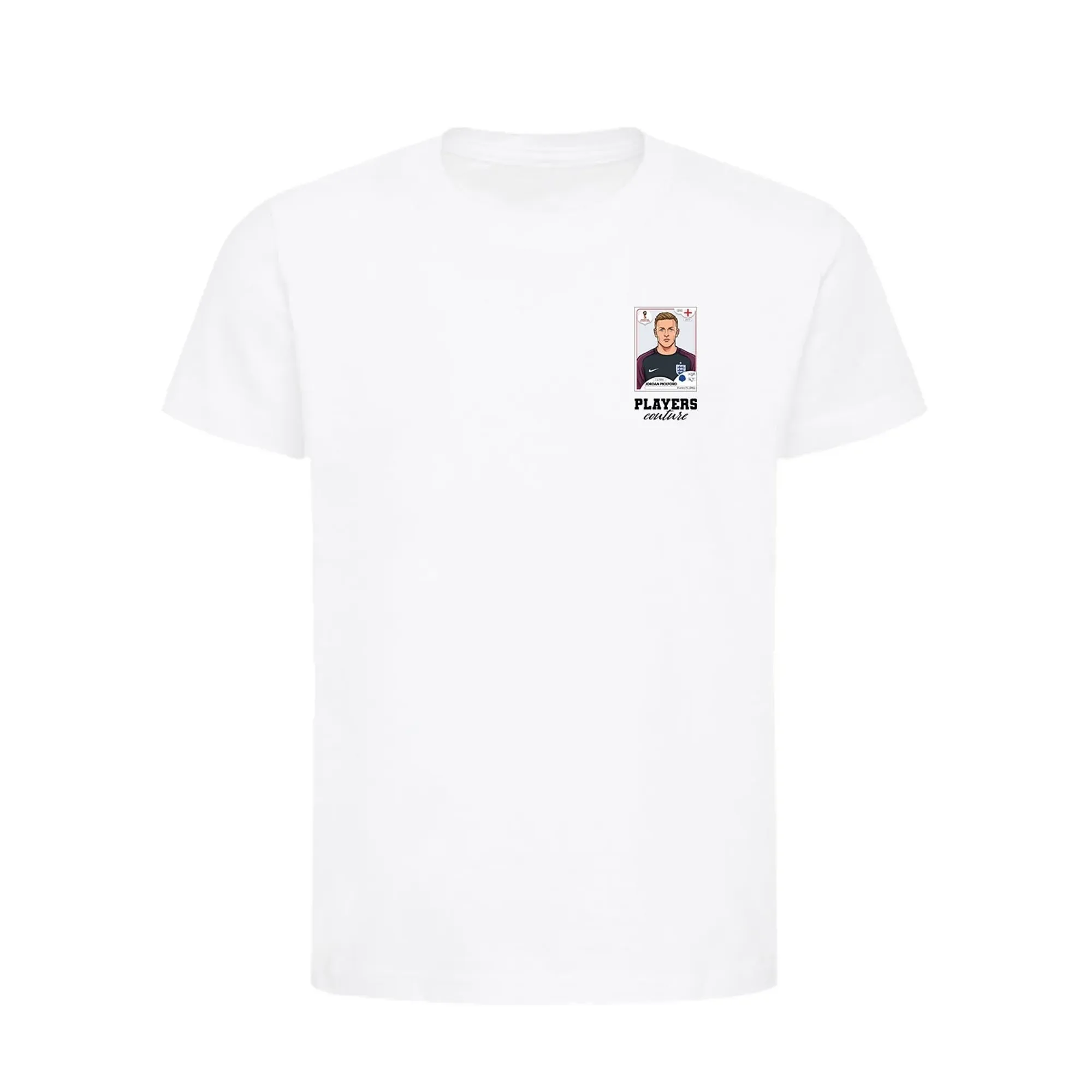 Jordan Pickford World Cup Sticker Kids T-Shirt - White