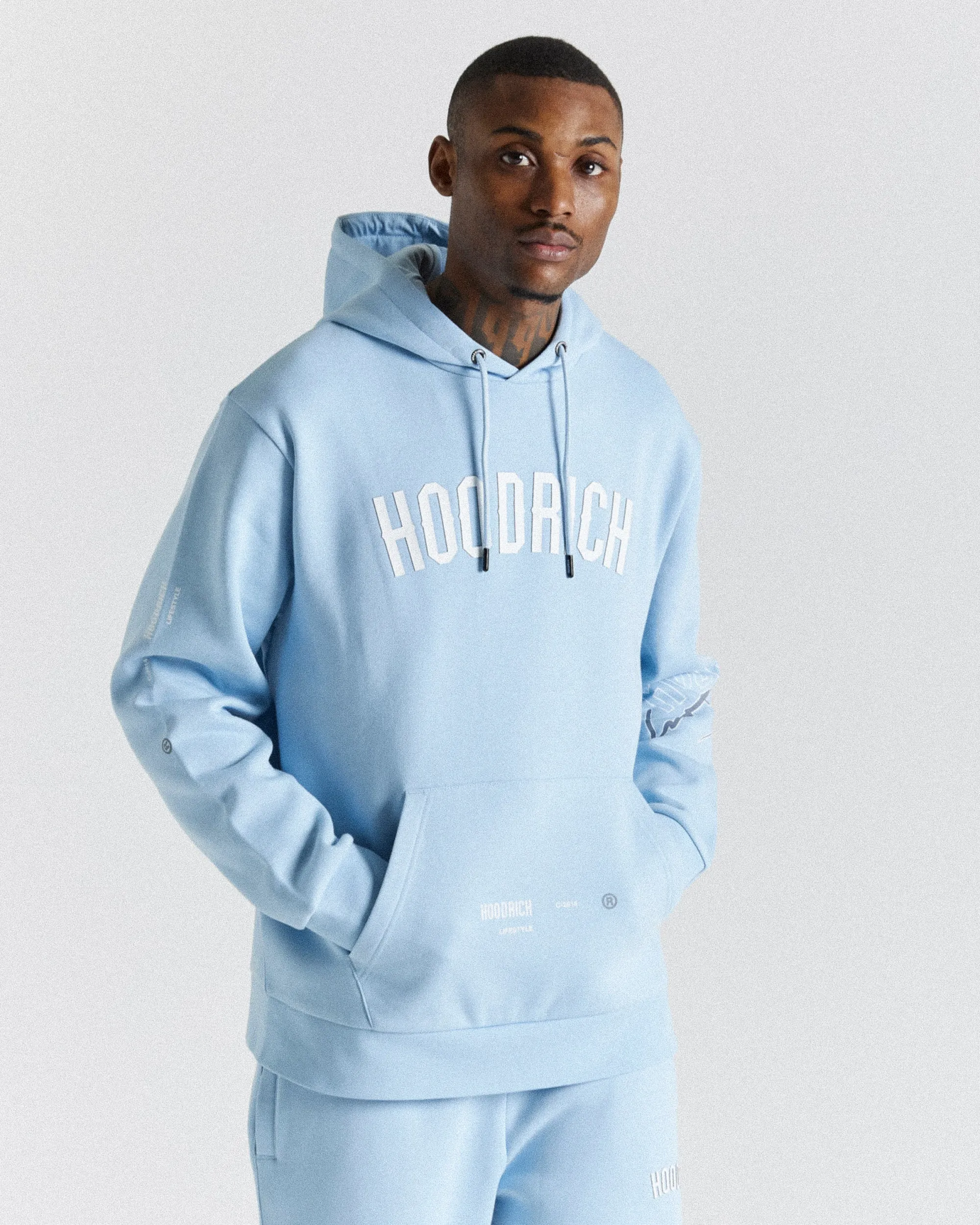 Hoodrich Caliber Hoodie - Blue/White