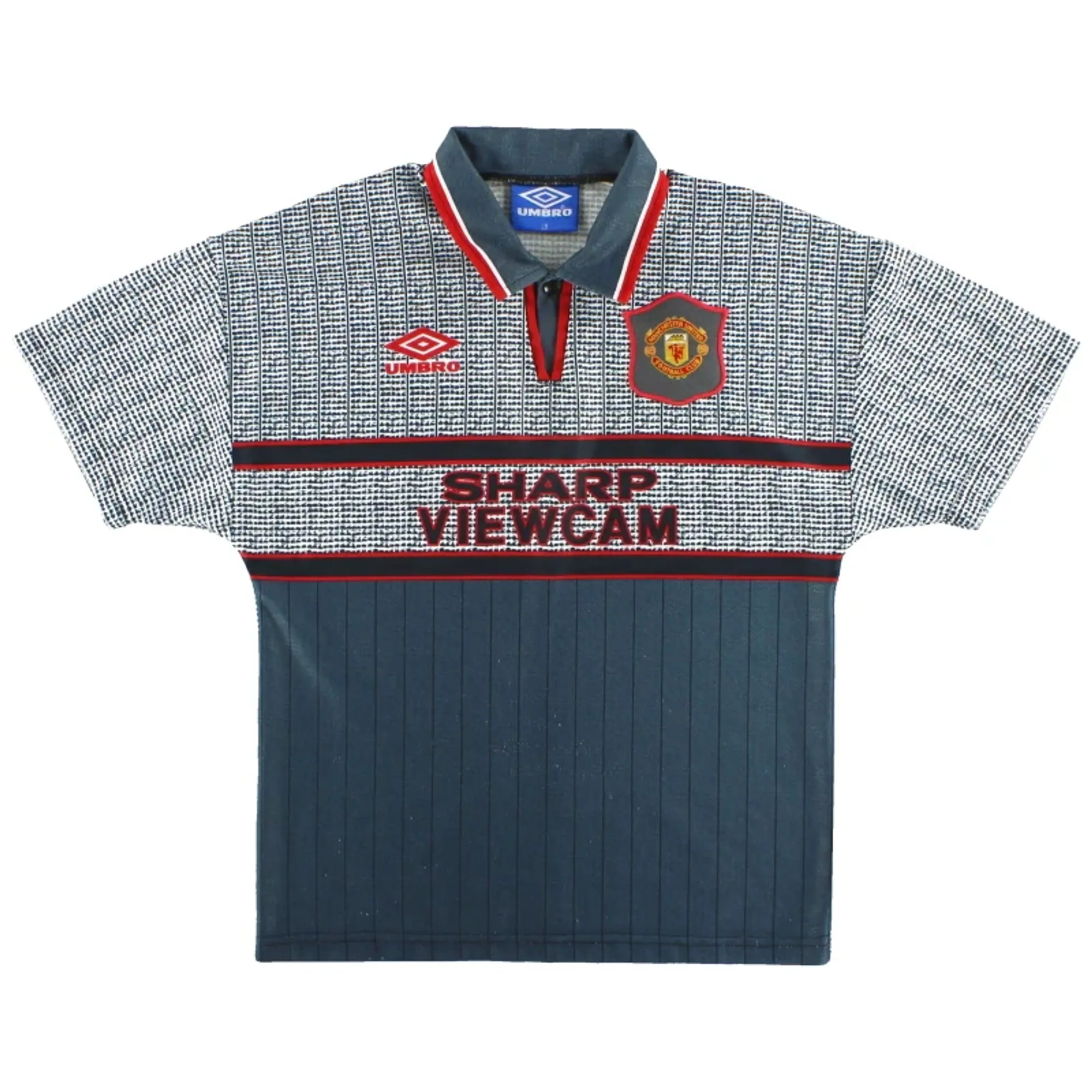 1995-96 Manchester United Umbro Away Shirt Y - Manchester United / Excellent 