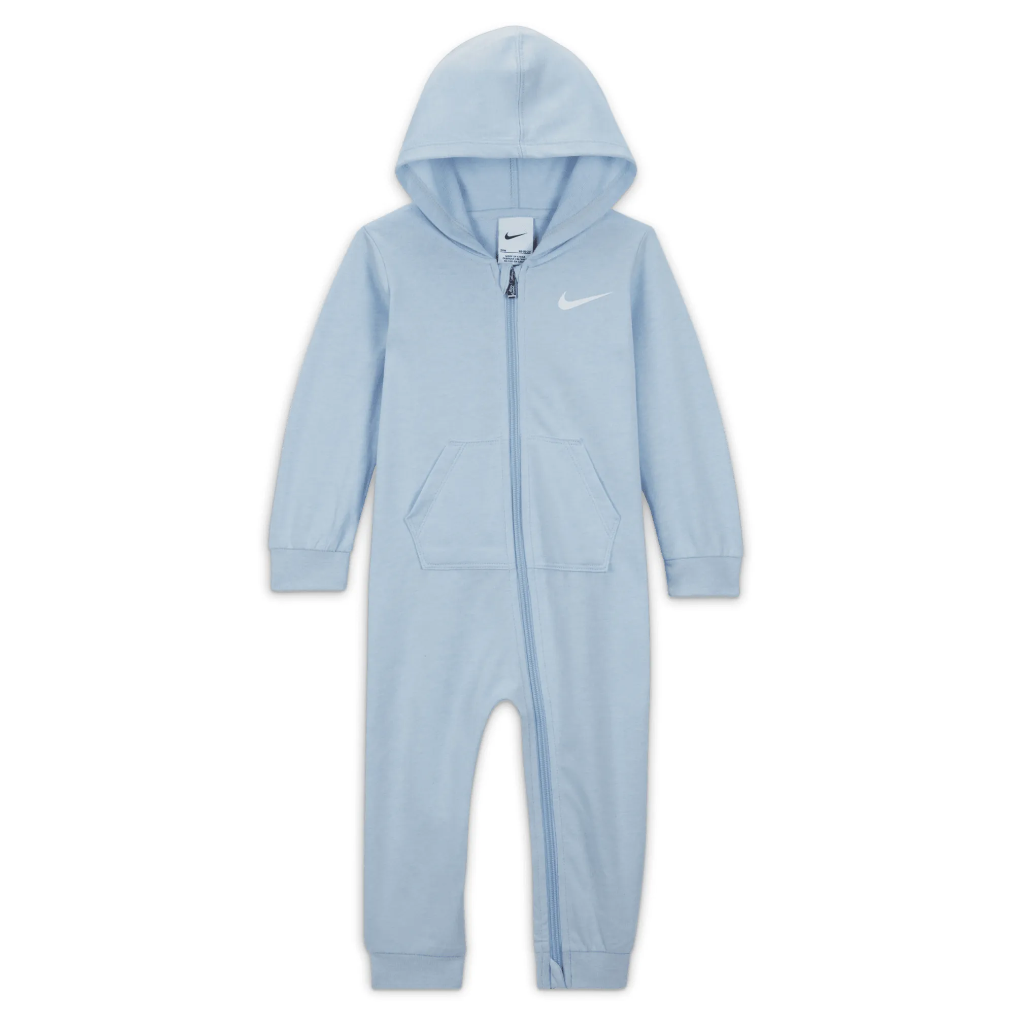 Nike Baby Essentials Baby (12–24M) Hooded Overalls - Cobalt Bliss