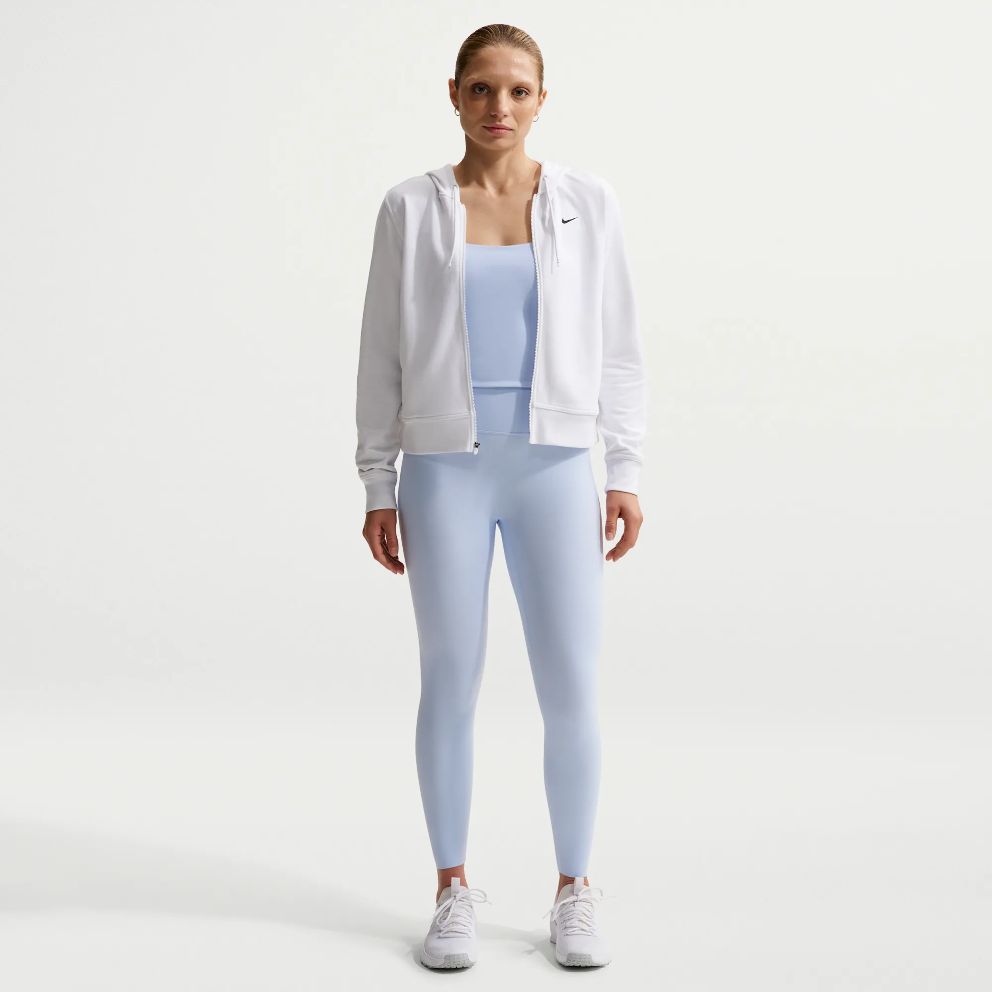 Nike Zenvy Women's High-Waisted 7/8 Leggings with No Front Seam - Hydrogen Blue