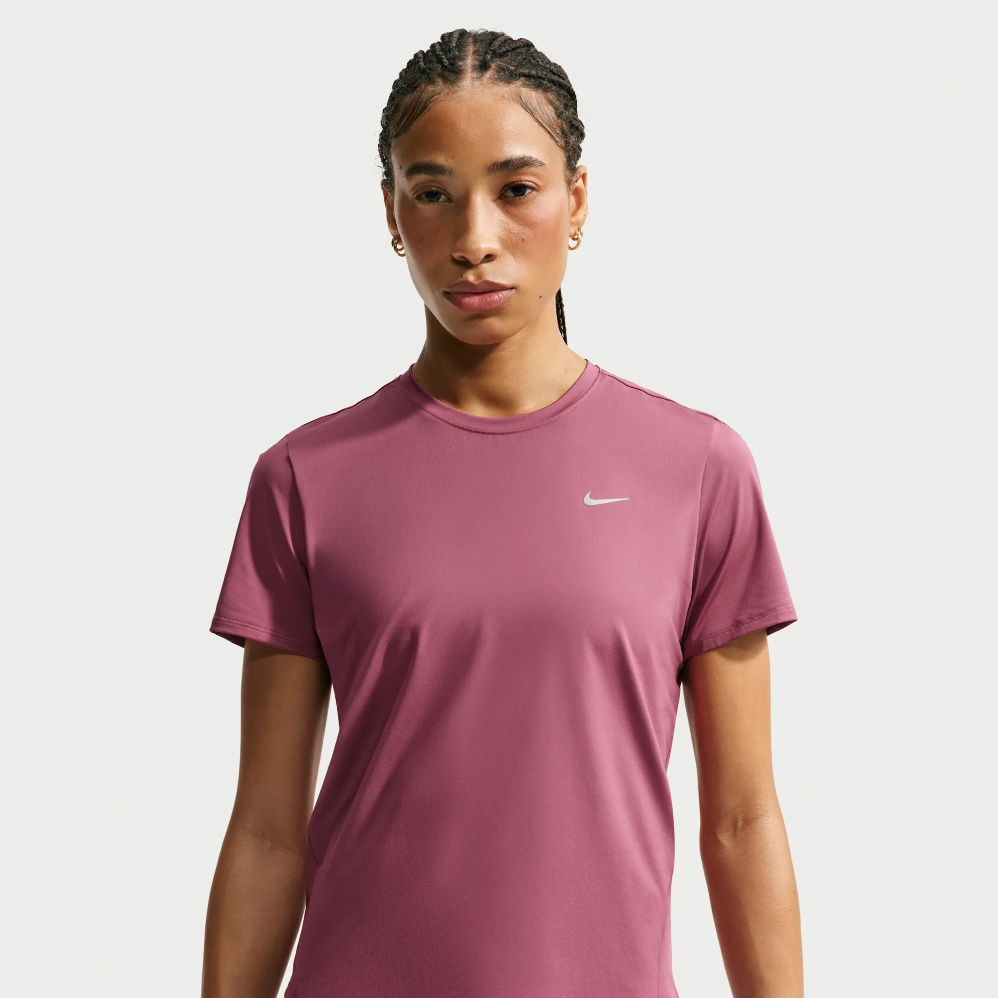Nike Swift Women's Dri-FIT Short-Sleeve Running Top - Pink Smoke