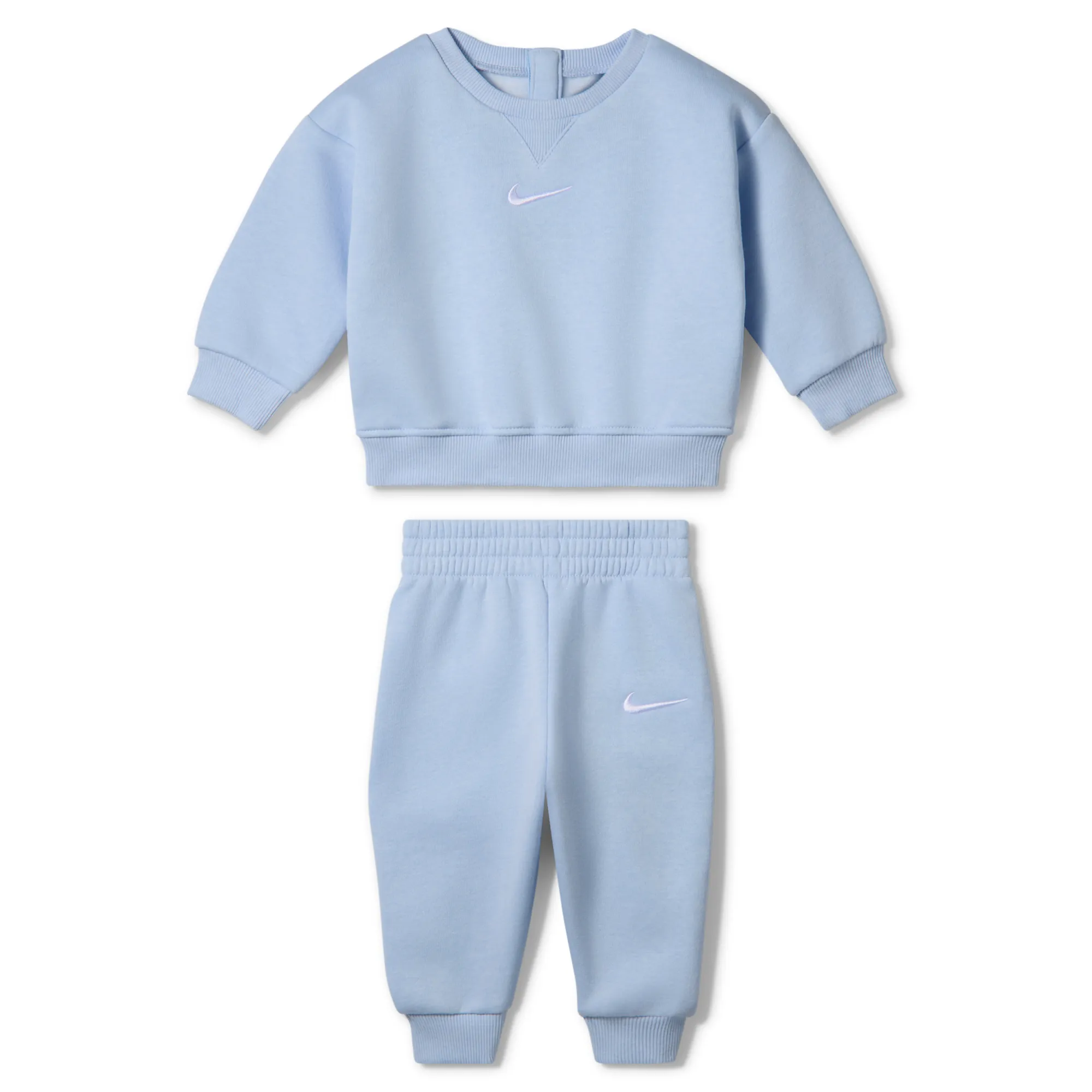 Nike Baby (0–9M) Essential Fleece 2-Piece Crew Set - Cobalt Bliss