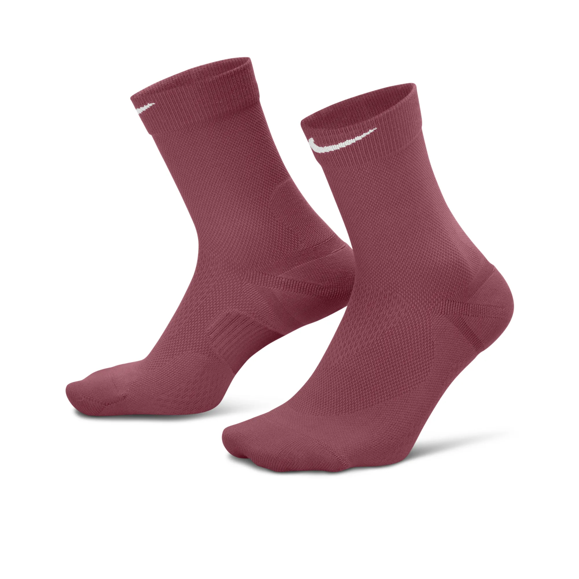 Nike Run Midweight Running Crew Socks - Pink Smoke