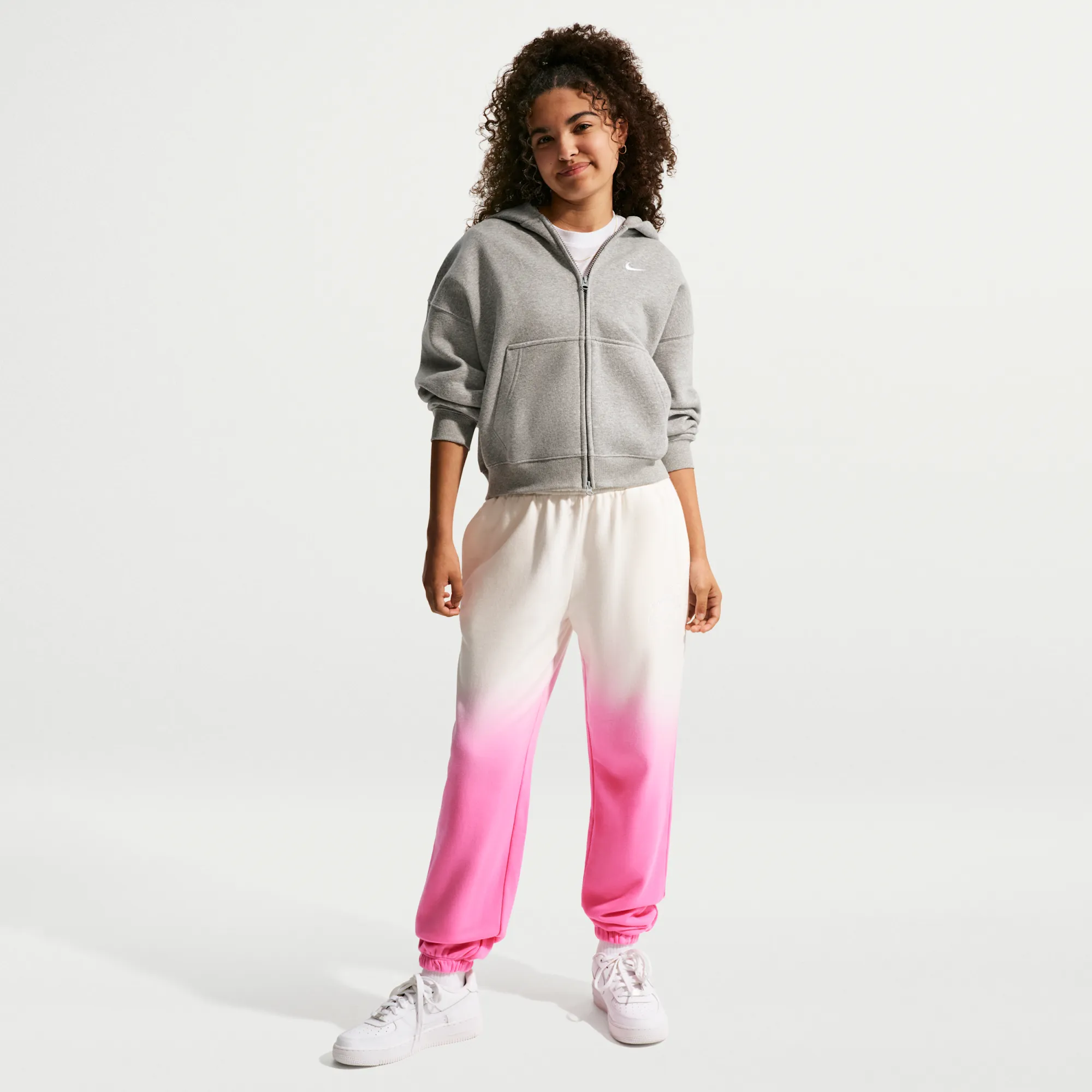 Nike Studio Loose-Tracksuit Bottoms - Sail - Fleece